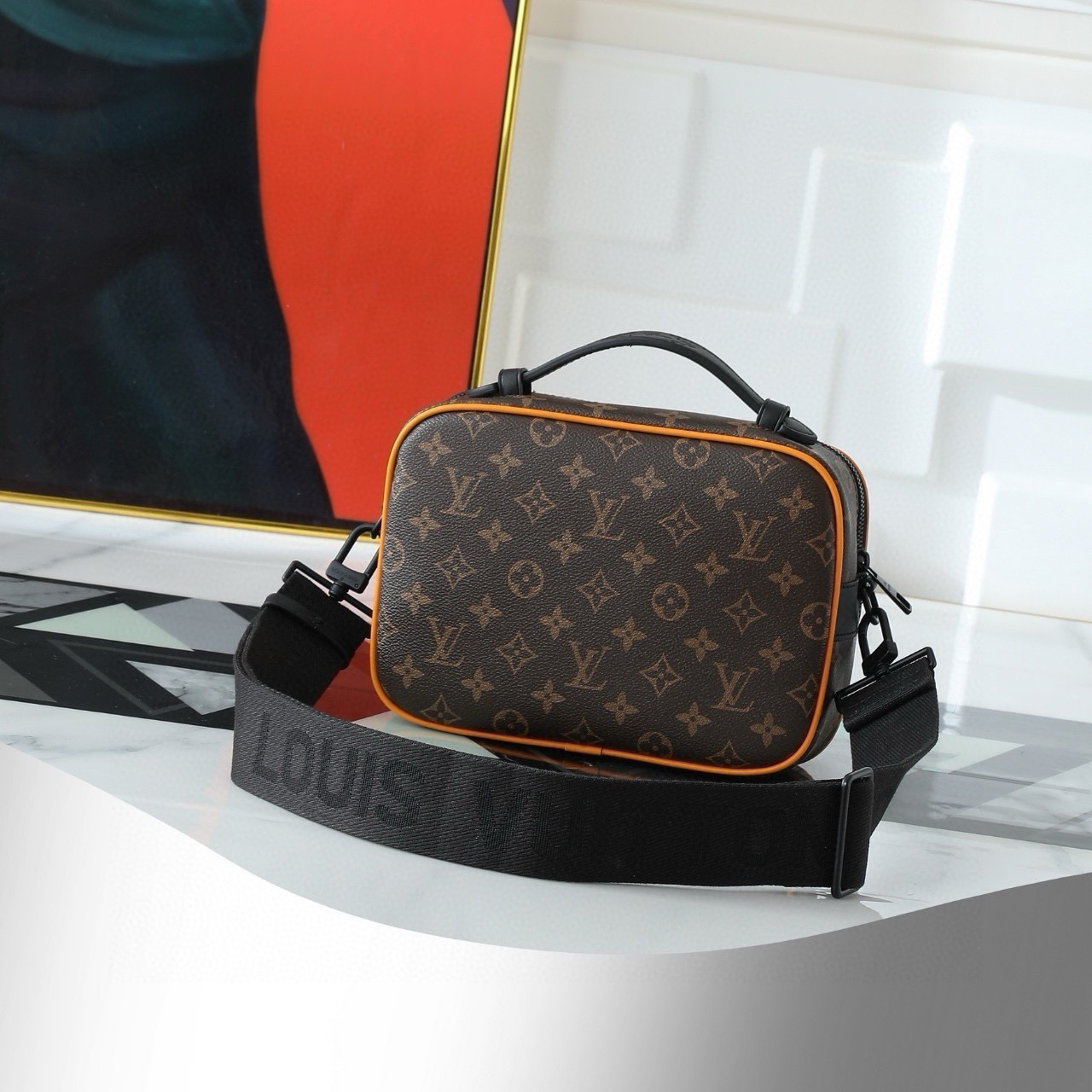 Louis Vuitton M46688 Monogram Macassar Messenger Bag - Image 3