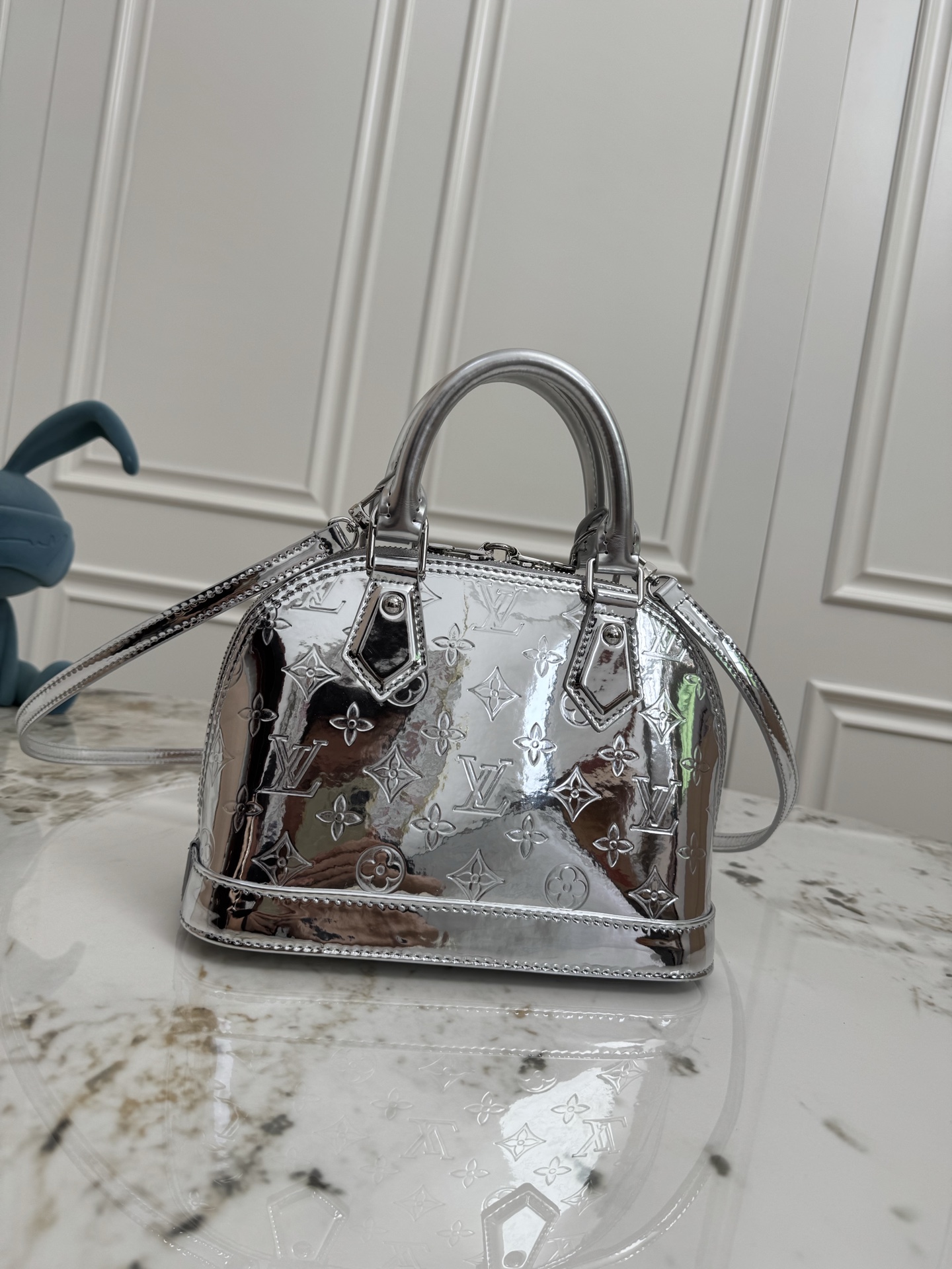 Louis Vuitton Alma BB Handbag in Monogram Miroir Copper - Image 3