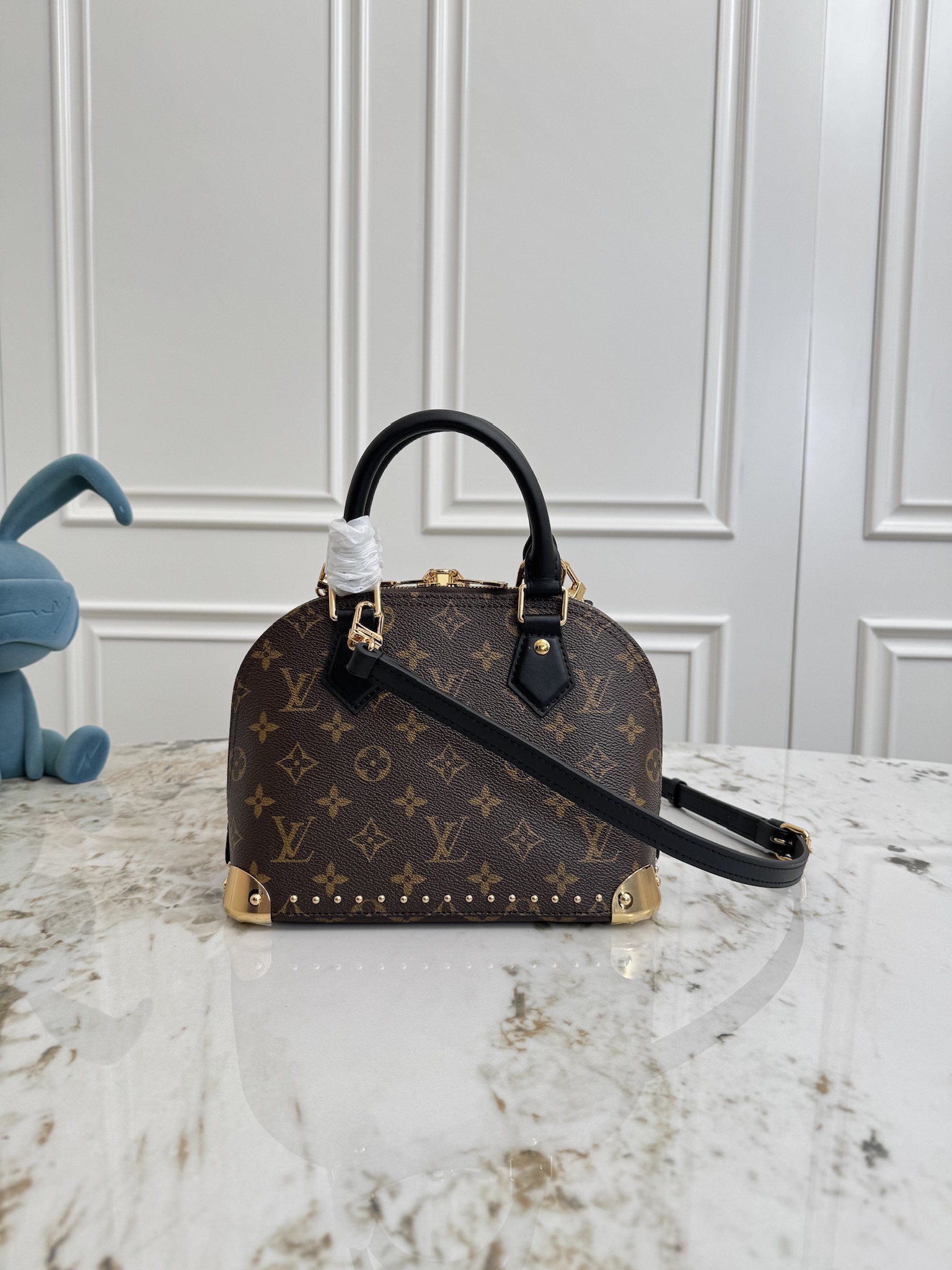 Louis Vuitton Alma BB Trunk-Style Handbag - Image 3