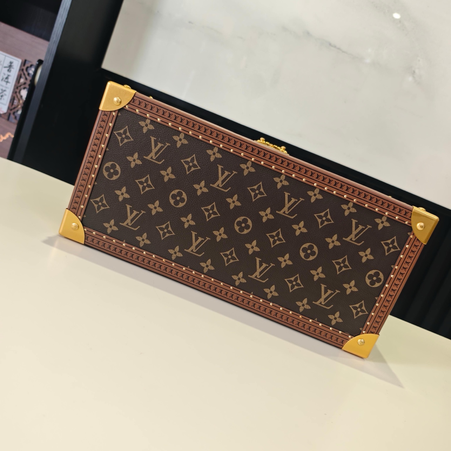 Louis Vuitton Monogram Watch and Jewelry Storage Trunk M20209 - Image 3