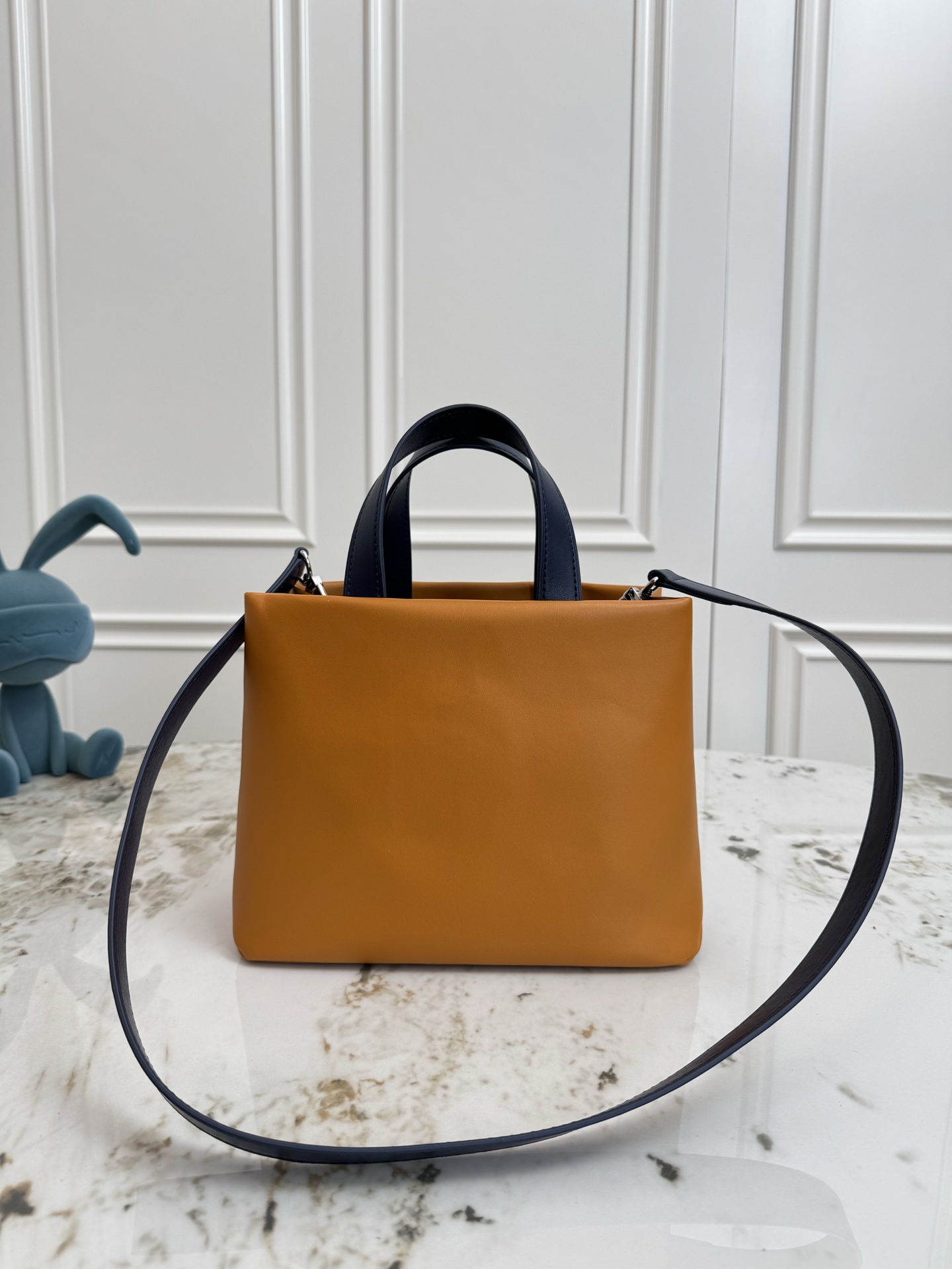 Mini Shopper Tote in Yellow, Army Green, and Pink - Image 3
