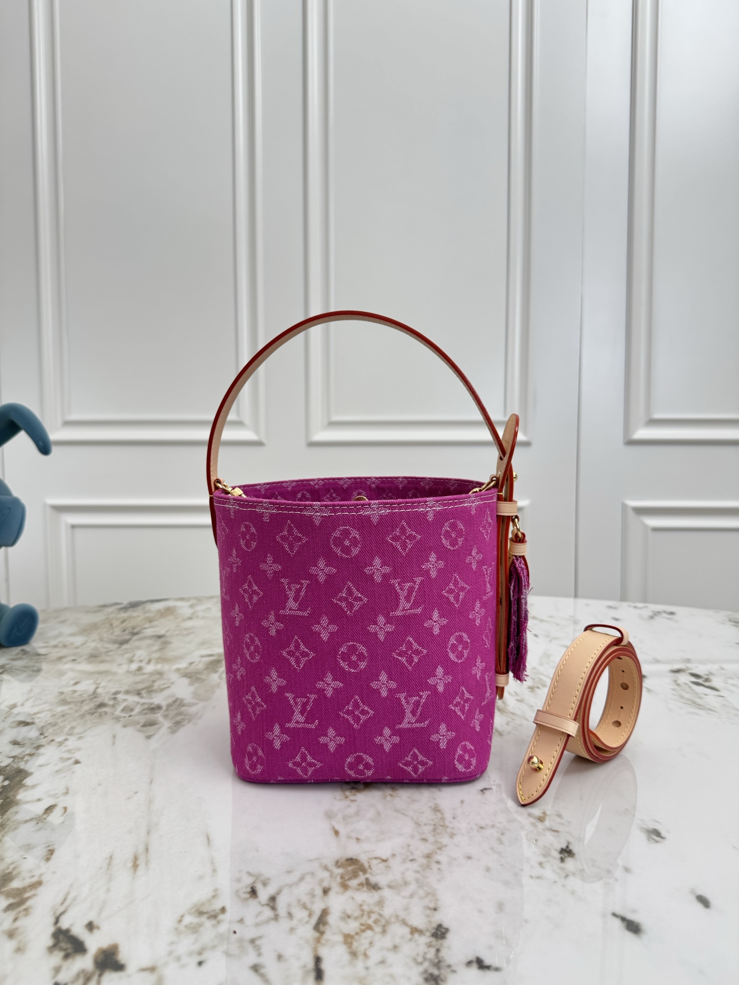 Louis Vuitton All In BB Denim Bucket Bag - Image 3