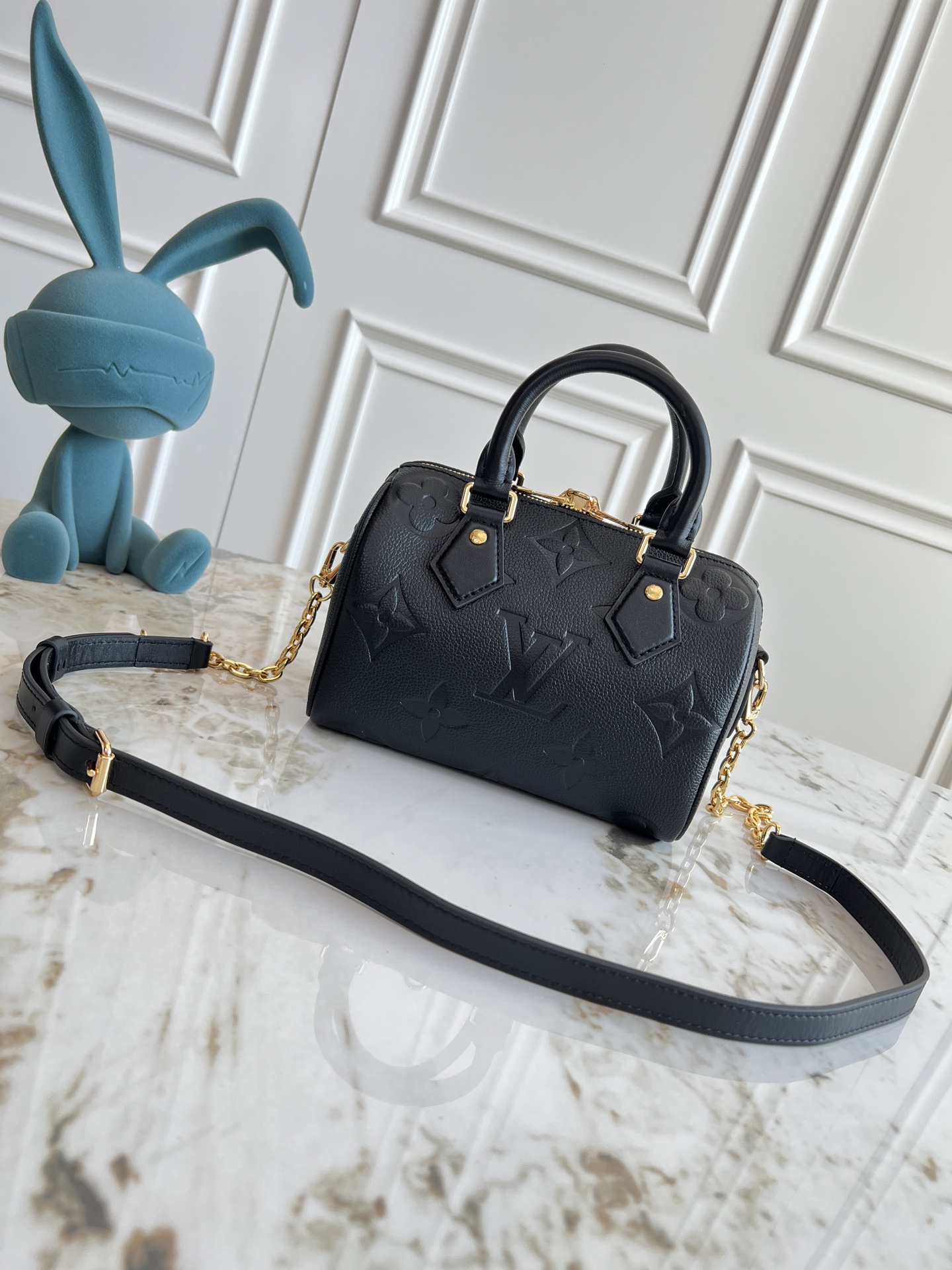 Louis Vuitton Speedy Bandoulière 20 Handbag in Monogram Empreinte Leather - Image 3
