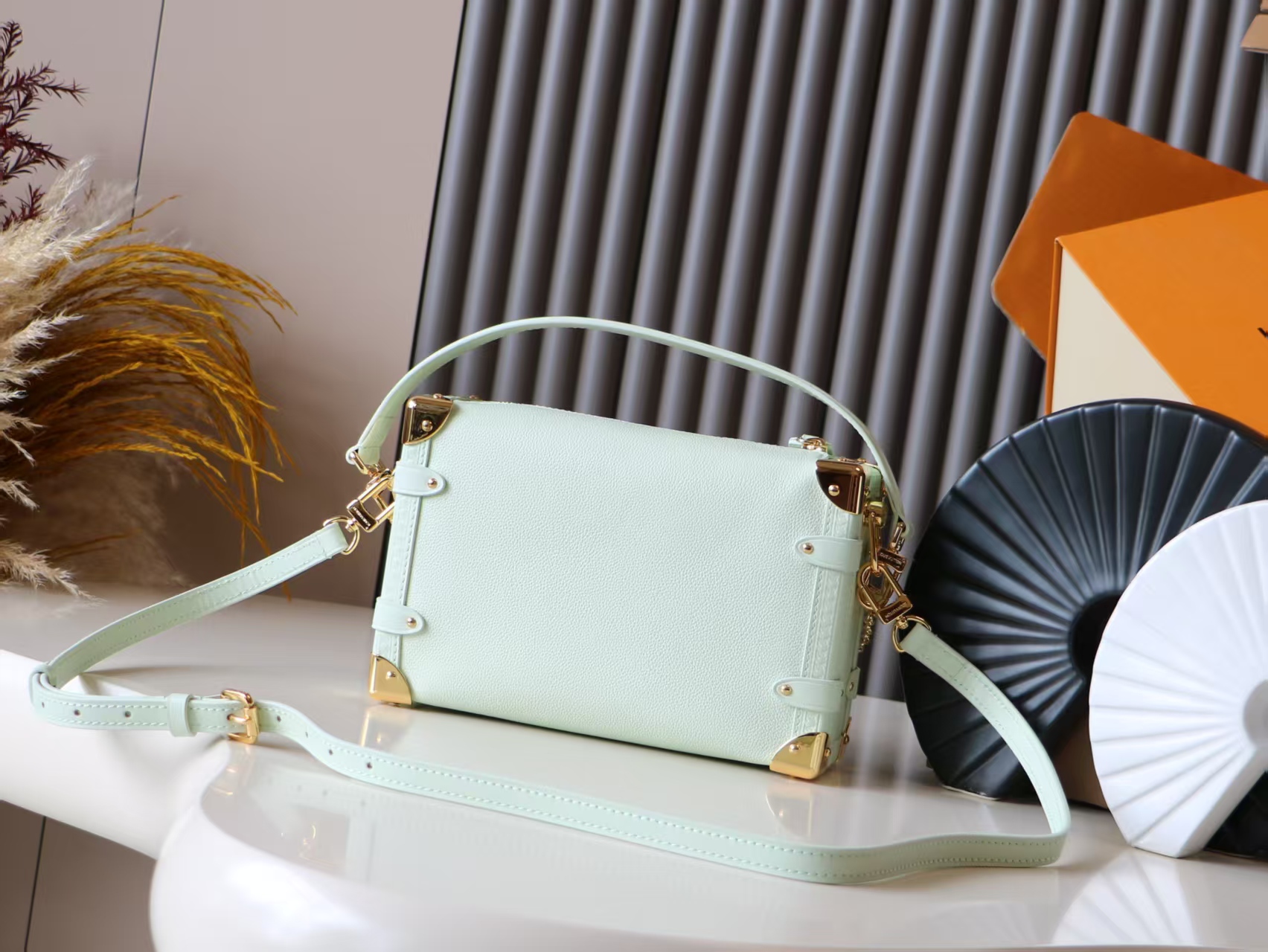 Louis Vuitton Side Trunk Small Crossbody Bag in Light Green - Image 3