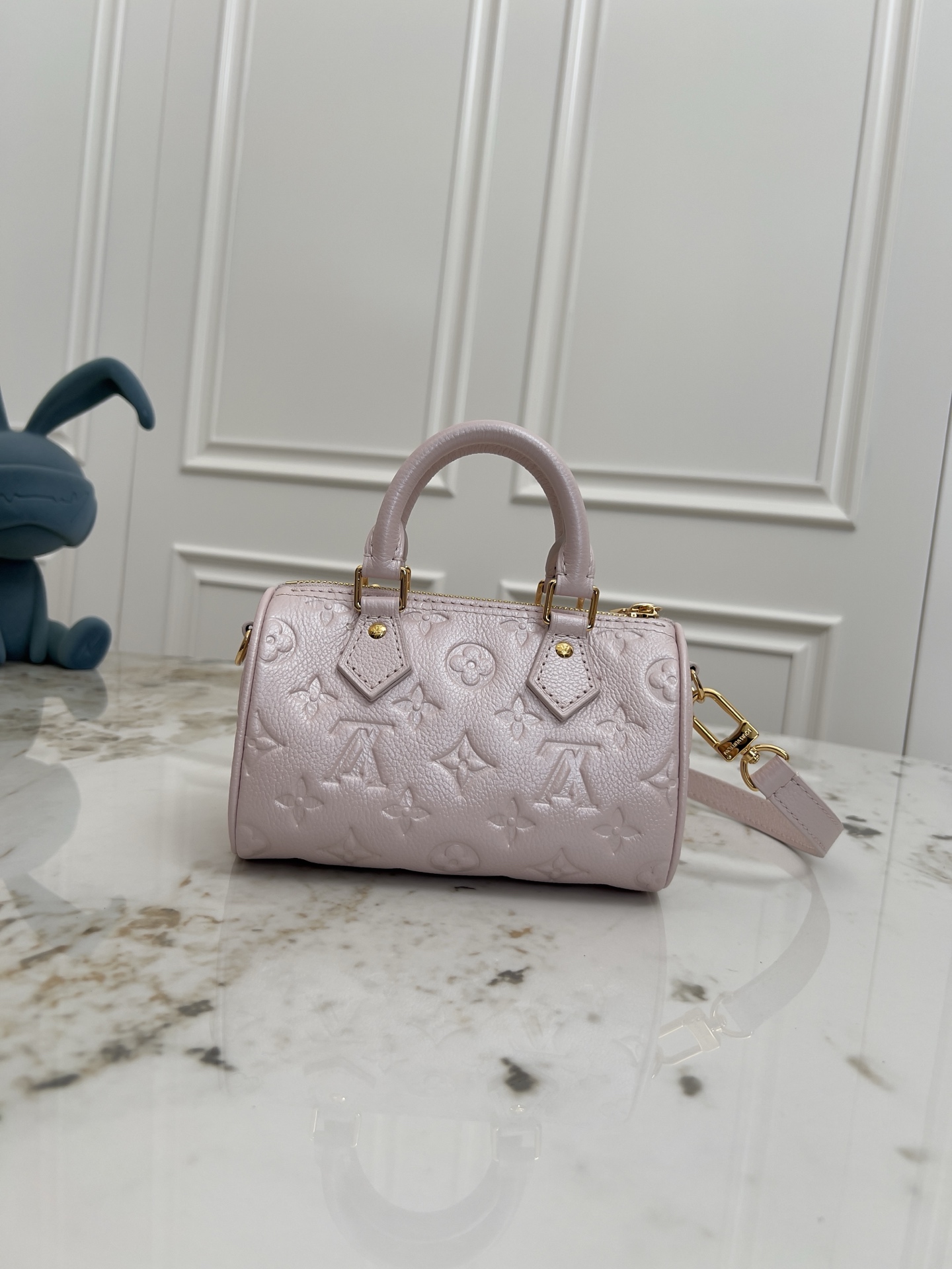 Louis Vuitton Nano Speedy Handbag in Monogram Empreinte Shimmery Leather - Image 3