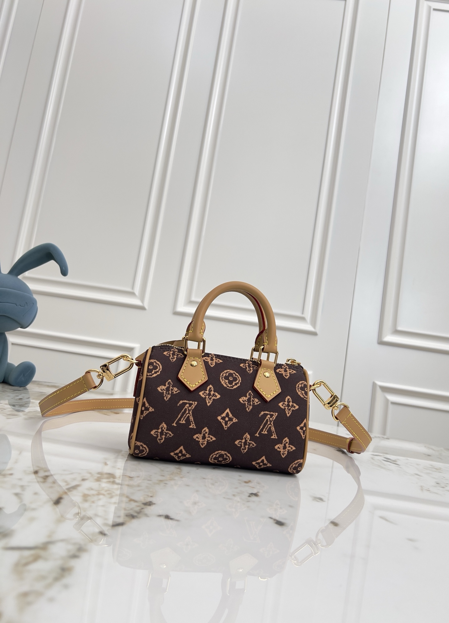 Louis Vuitton Nano Speedy Monogram Canvas Crossbody Bag - Image 3