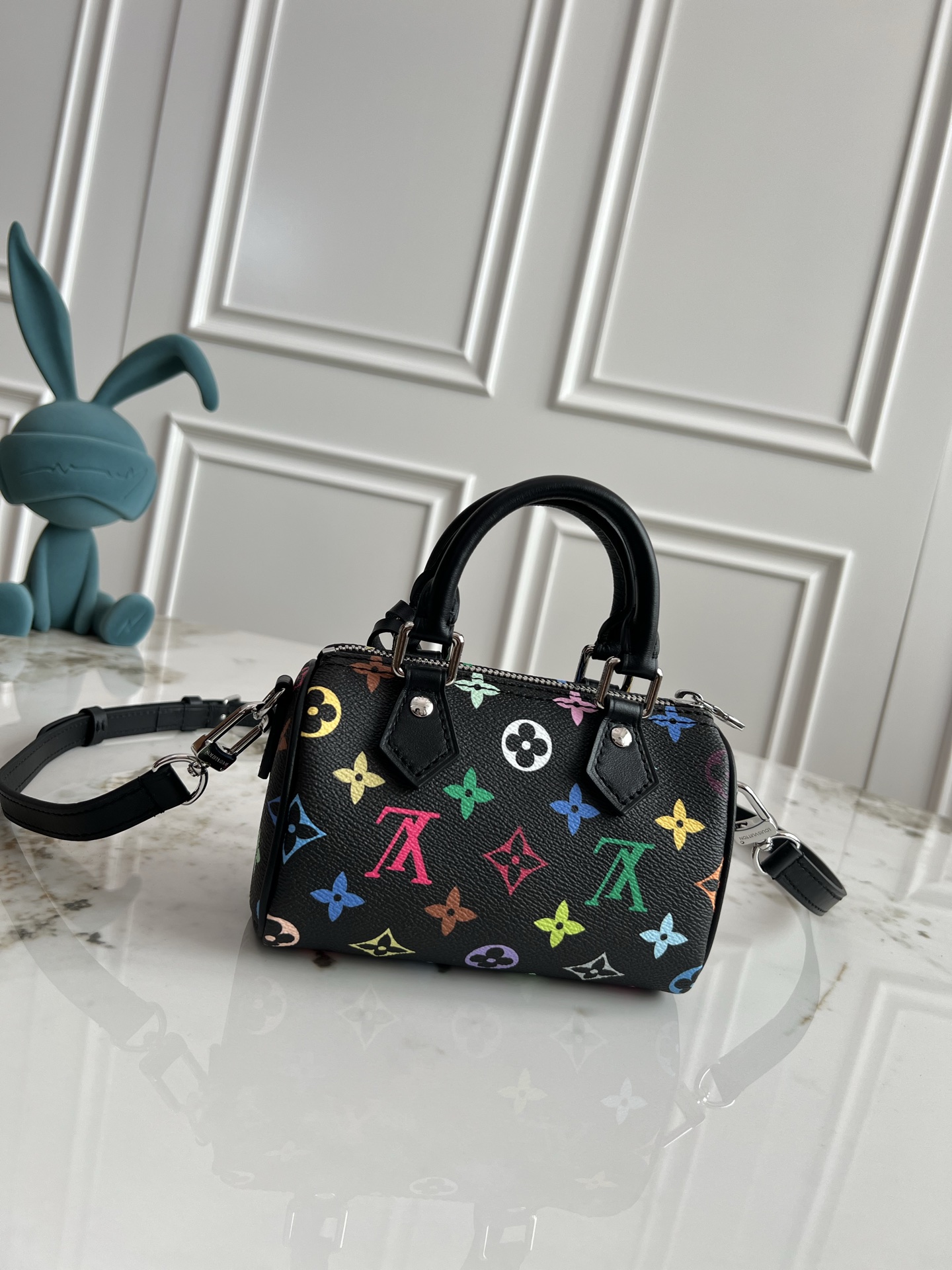 Louis Vuitton Nano Speedy Handbag, Monogram Coated Canvas, LV x TM Reissue - Image 3