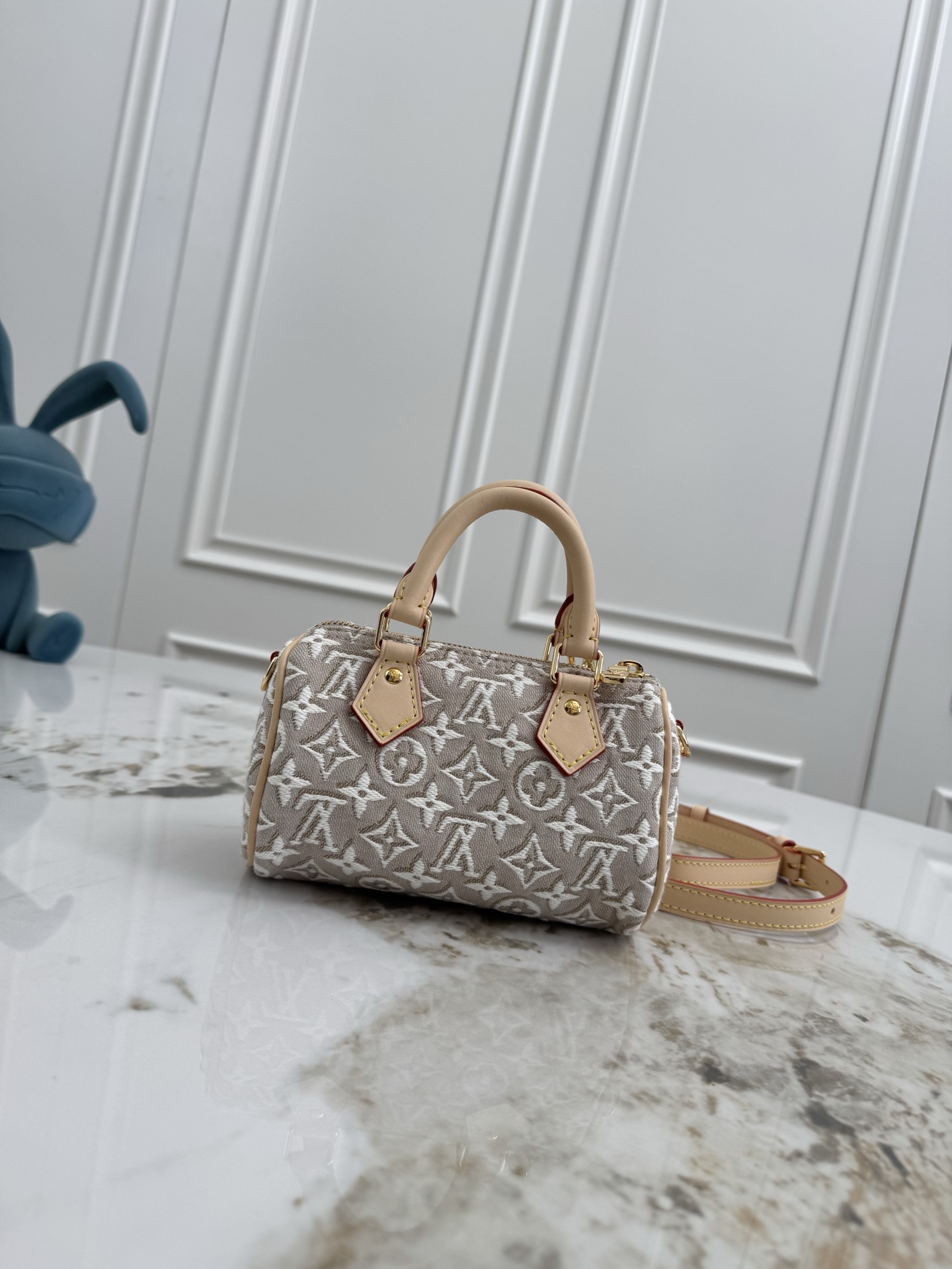 Louis Vuitton Nano Speedy Monogram Embleme Canvas Handbag - Image 3