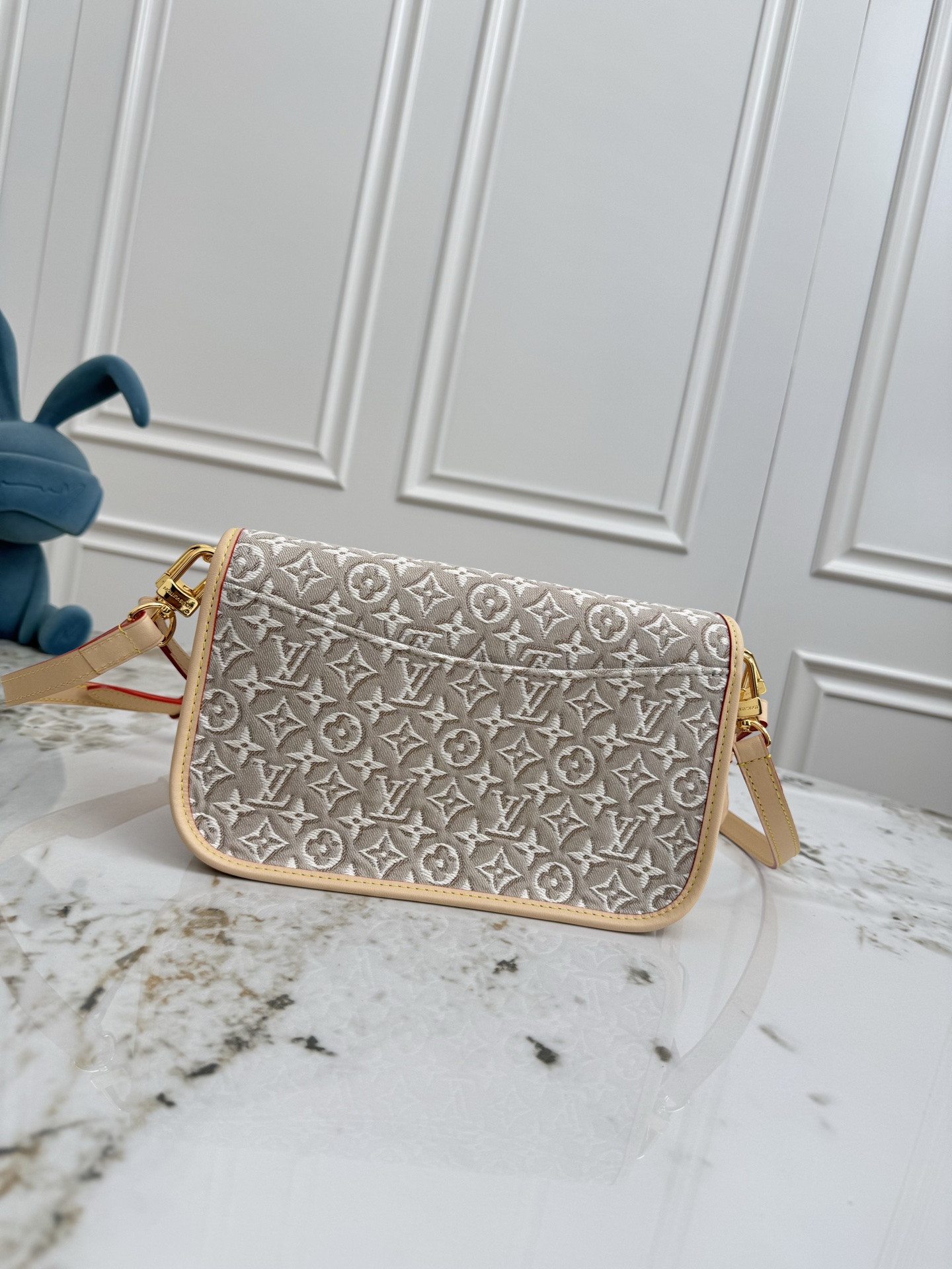 Diane Monogram Denim Crossbody Bag - Image 3