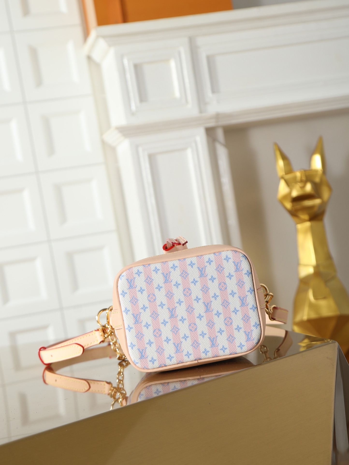 Louis Vuitton Nano Noé LV Stamp Canvas Crossbody Bag M29029 - Image 3