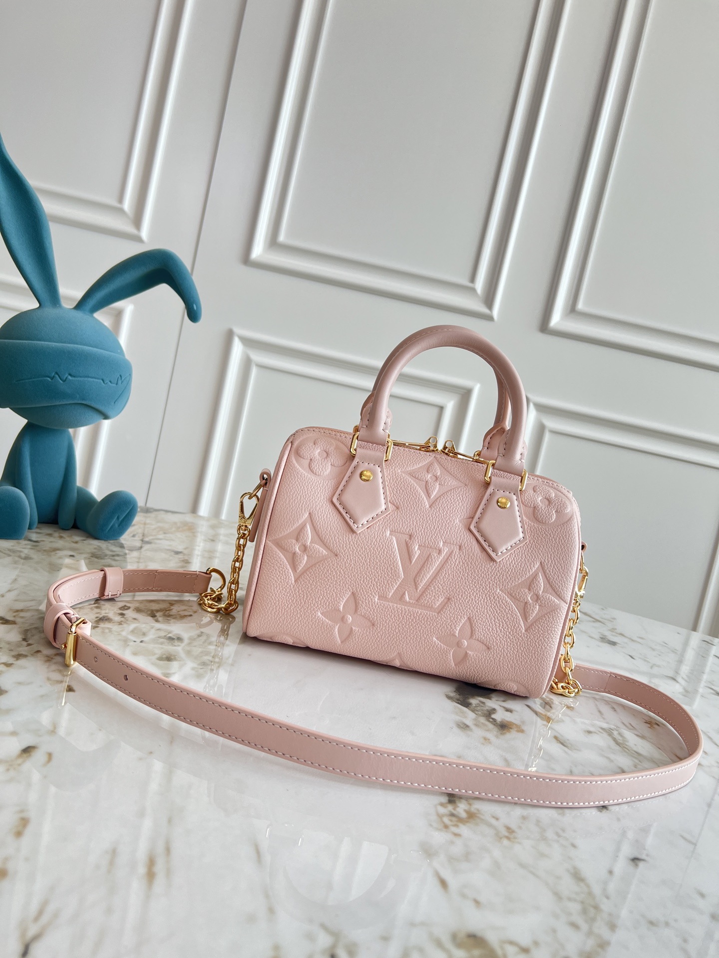 Louis Vuitton Speedy Bandoulière 20 Monogram Empreinte Leather Handbag - Image 3