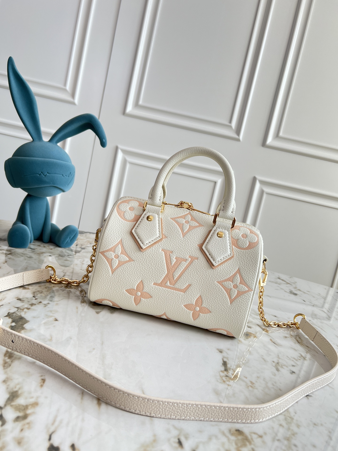 Louis Vuitton Speedy Bandoulière 20 Monogram Empreinte Leather Bag - Image 3