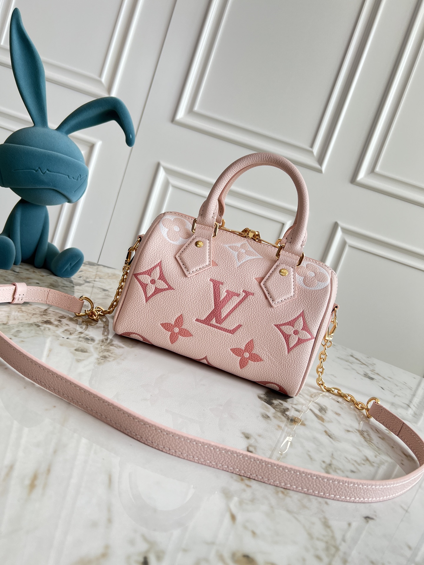 Louis Vuitton Speedy Bandoulière 20 Monogram Empreinte Leather Crossbody Bag - Image 3