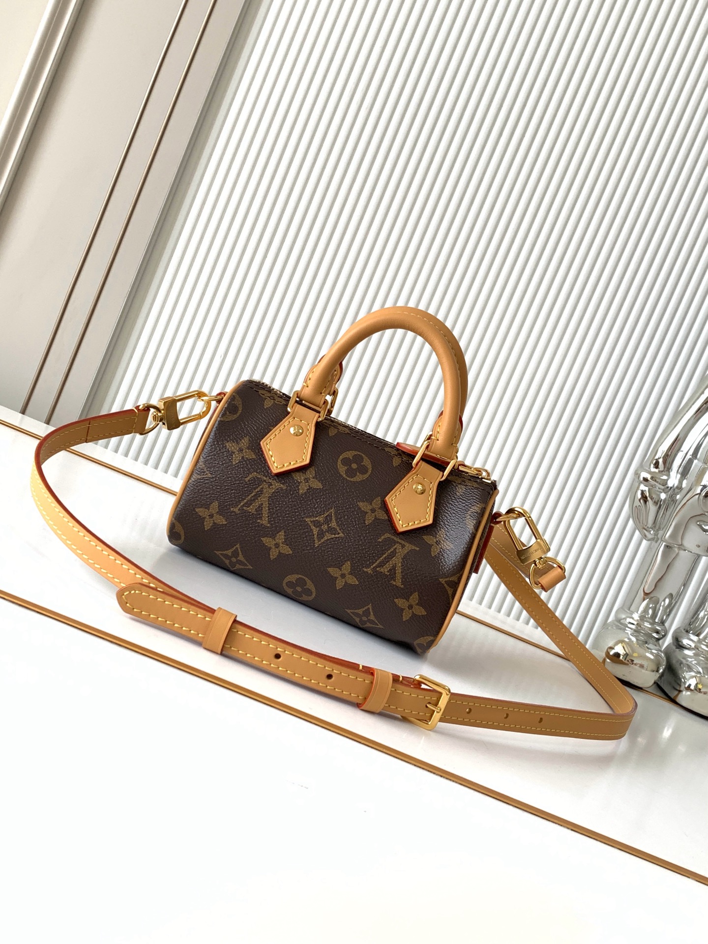 Nano Speedy Monogram Canvas Crossbody Bag - Image 3
