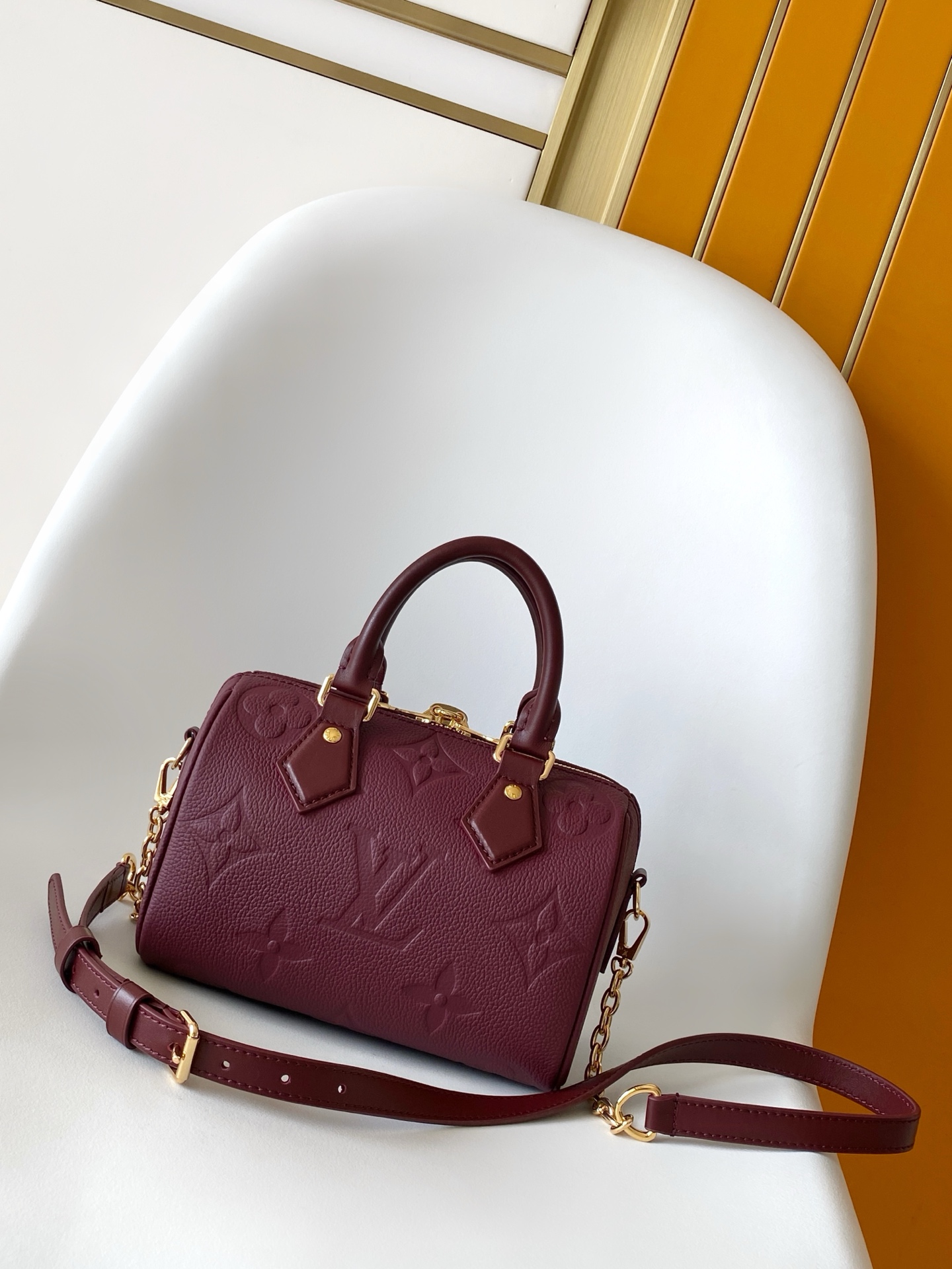 Louis Vuitton Speedy Bandouliere 20 Handbag in Monogram Empreinte Leather - Image 3