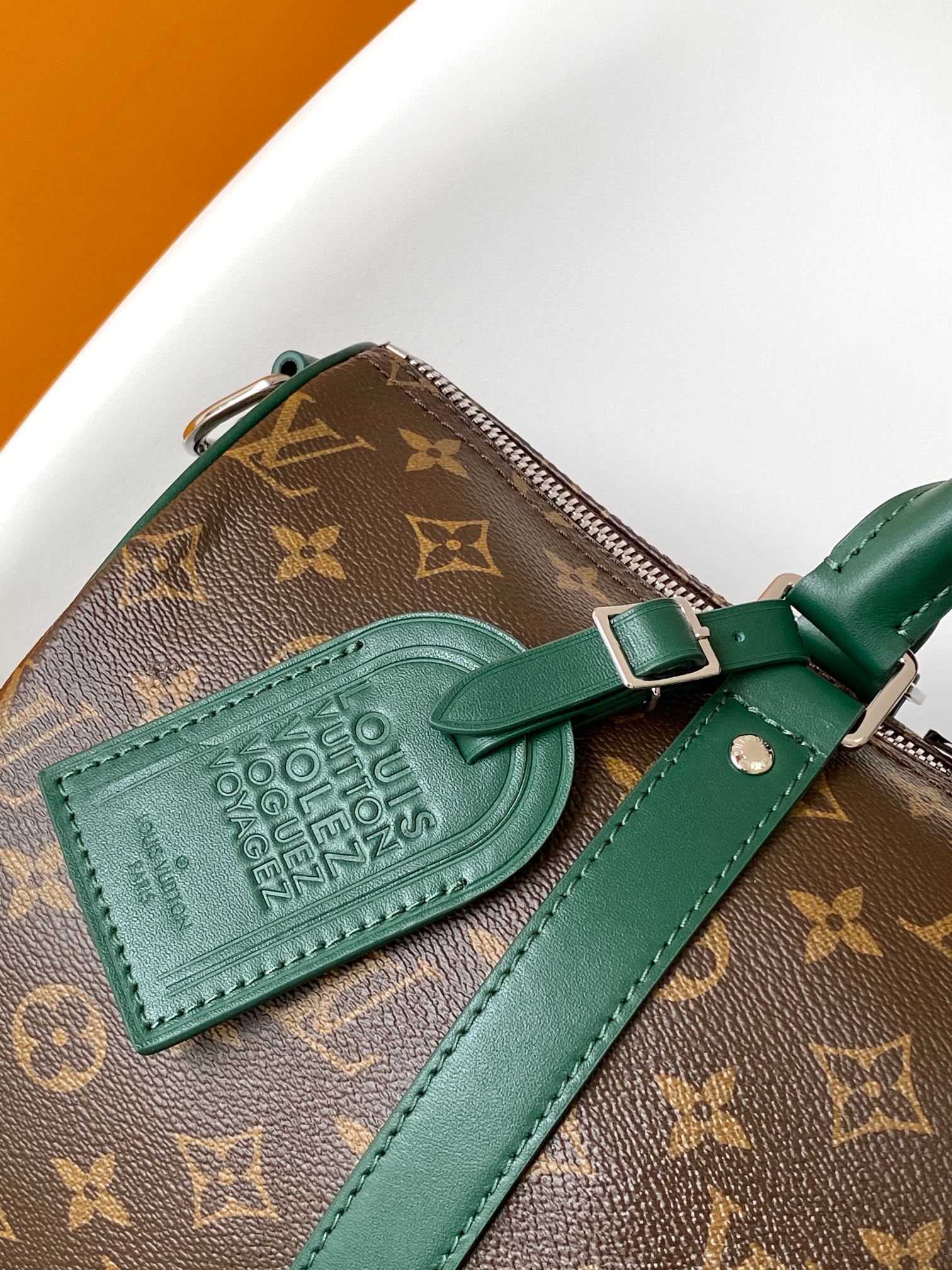Louis Vuitton Keepall Bandoulière 35 Travel Bag in Monogram Eclipse - Image 3