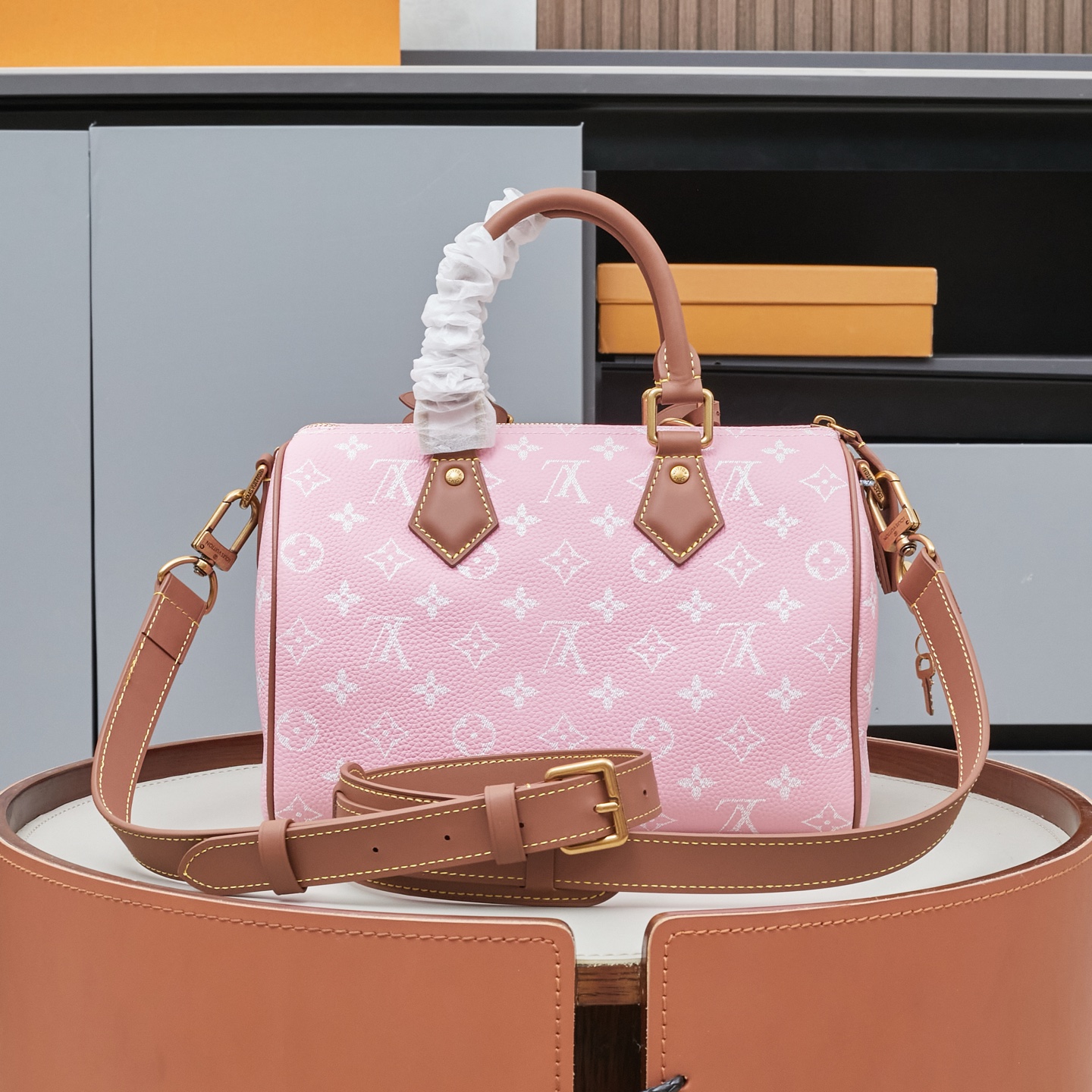 Louis Vuitton Speedy P9 Bandouliere 25 Monogram Leather Bag - Image 3