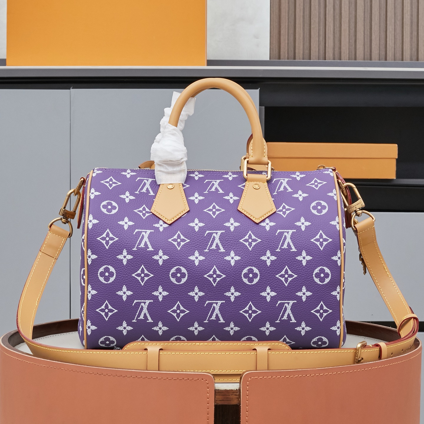 Louis Vuitton Speedy P9 Bandoulière 30 Monogram Leather Handbag - Image 3