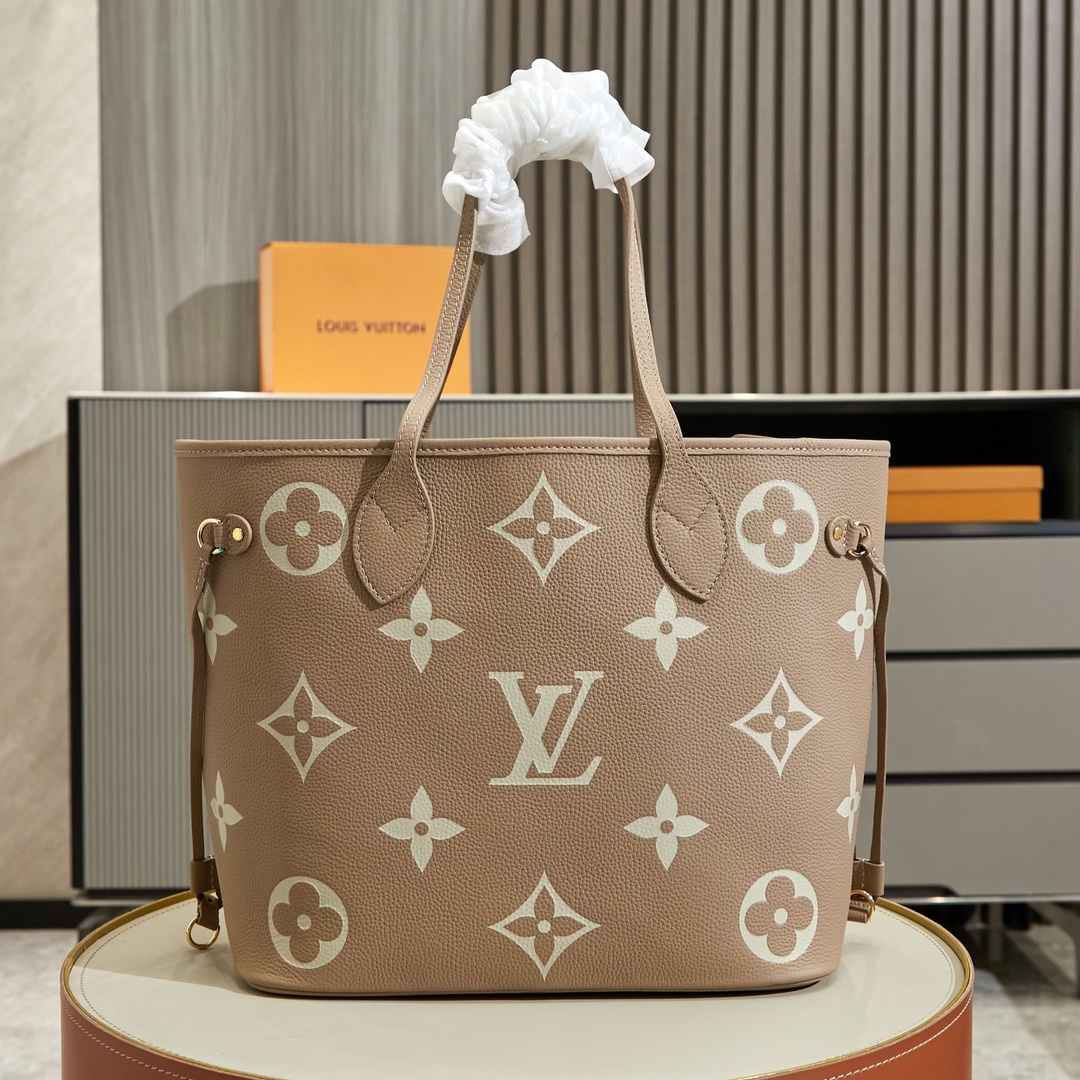 Louis Vuitton Neverfull MM Tote Bag in Monogram Empreinte Leather - Image 3