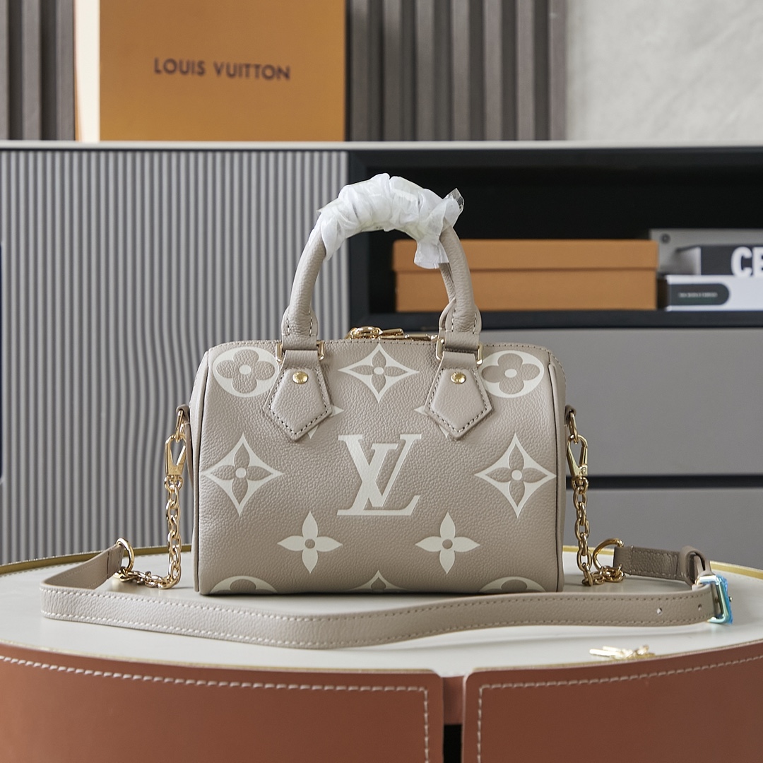 Louis Vuitton Speedy Bandoulière 20 Monogram Empreinte Leather Bag - Image 3