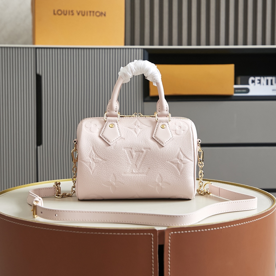 Louis Vuitton Speedy Bandouliere 20 Monogram Empreinte Leather Crossbody Bag - Image 3