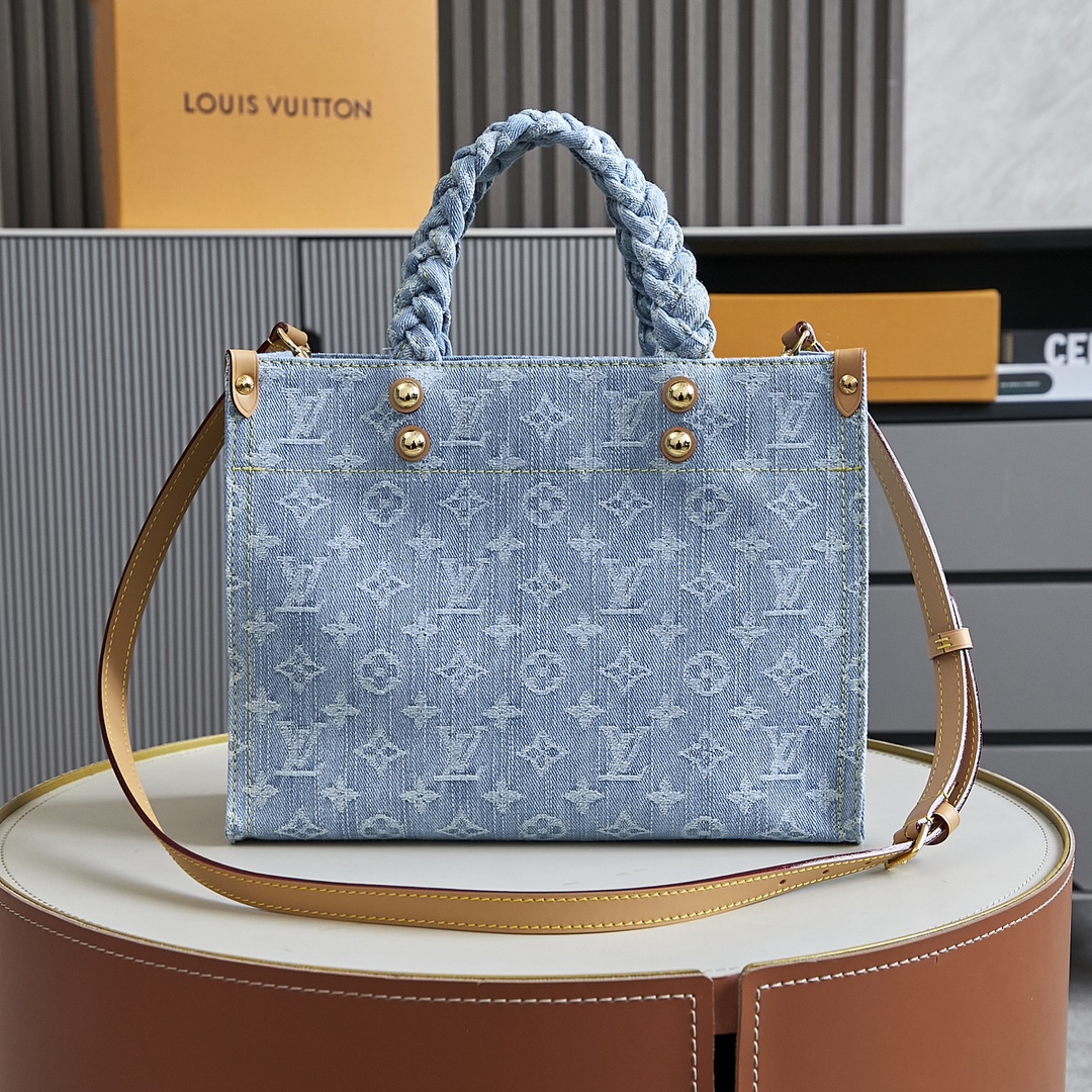 Louis Vuitton OnTheGo Small Denim Tote Bag M24897 - Image 3