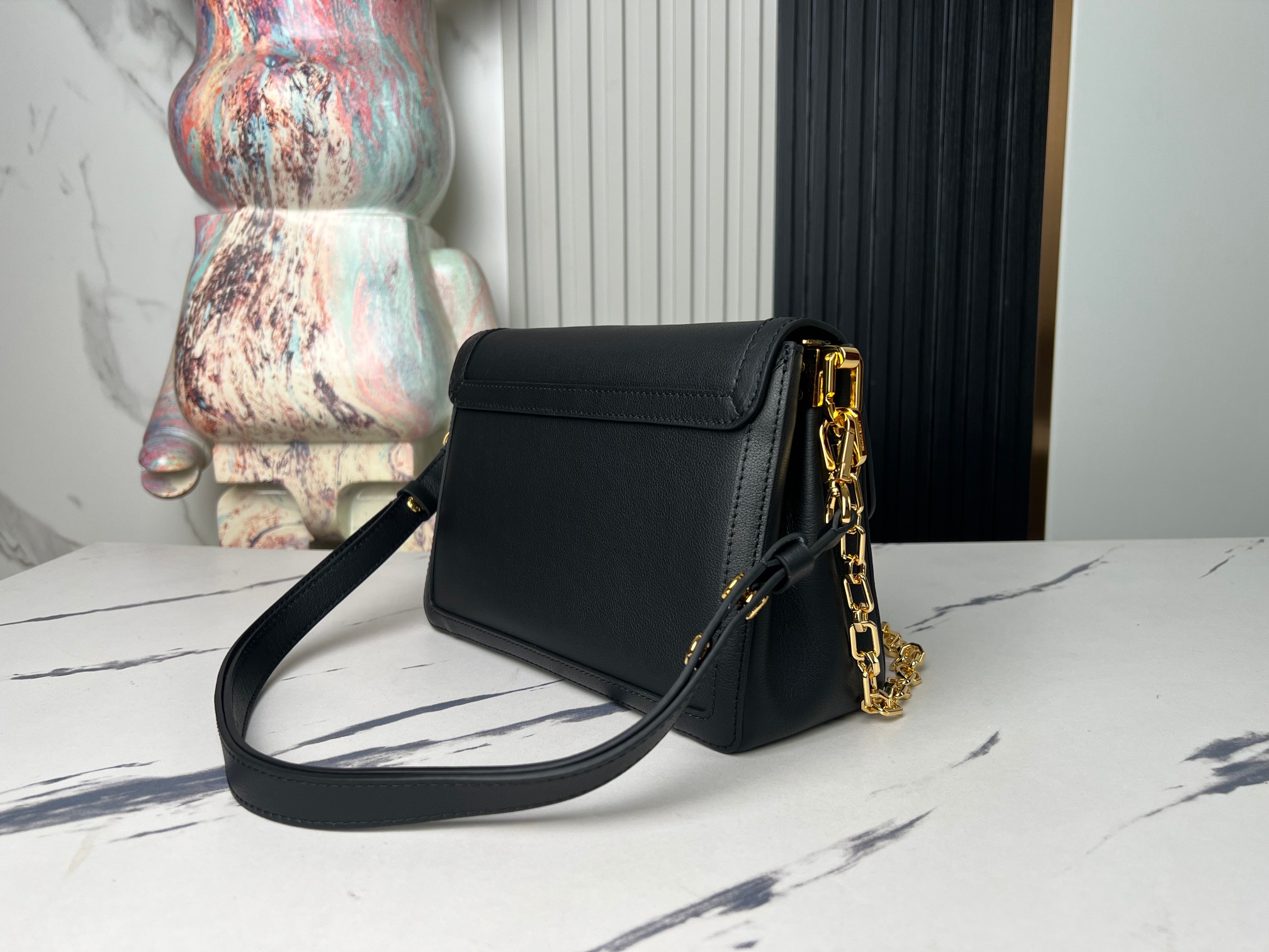 Louis Vuitton Dauphine Soft Medium Crossbody Bag M25209 in Black - Image 3