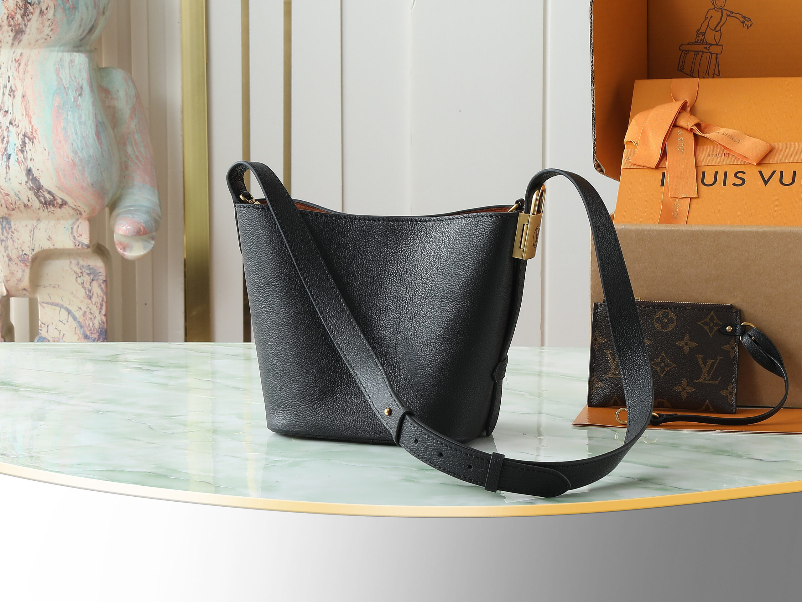 Louis Vuitton All In BB Bucket Bag M25543 in Black - Image 3