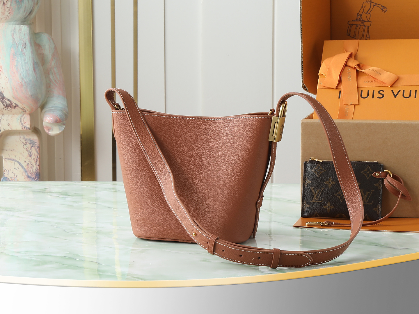 Louis Vuitton All In BB Bucket Bag M14416 in Brown - Image 3