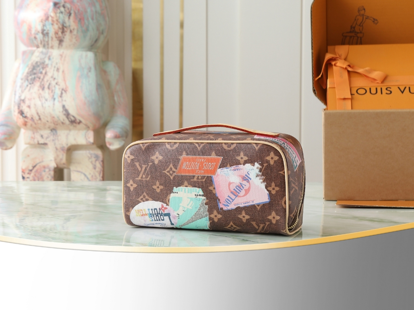 Louis Vuitton Monogram Cosmetic Pouch - Image 3