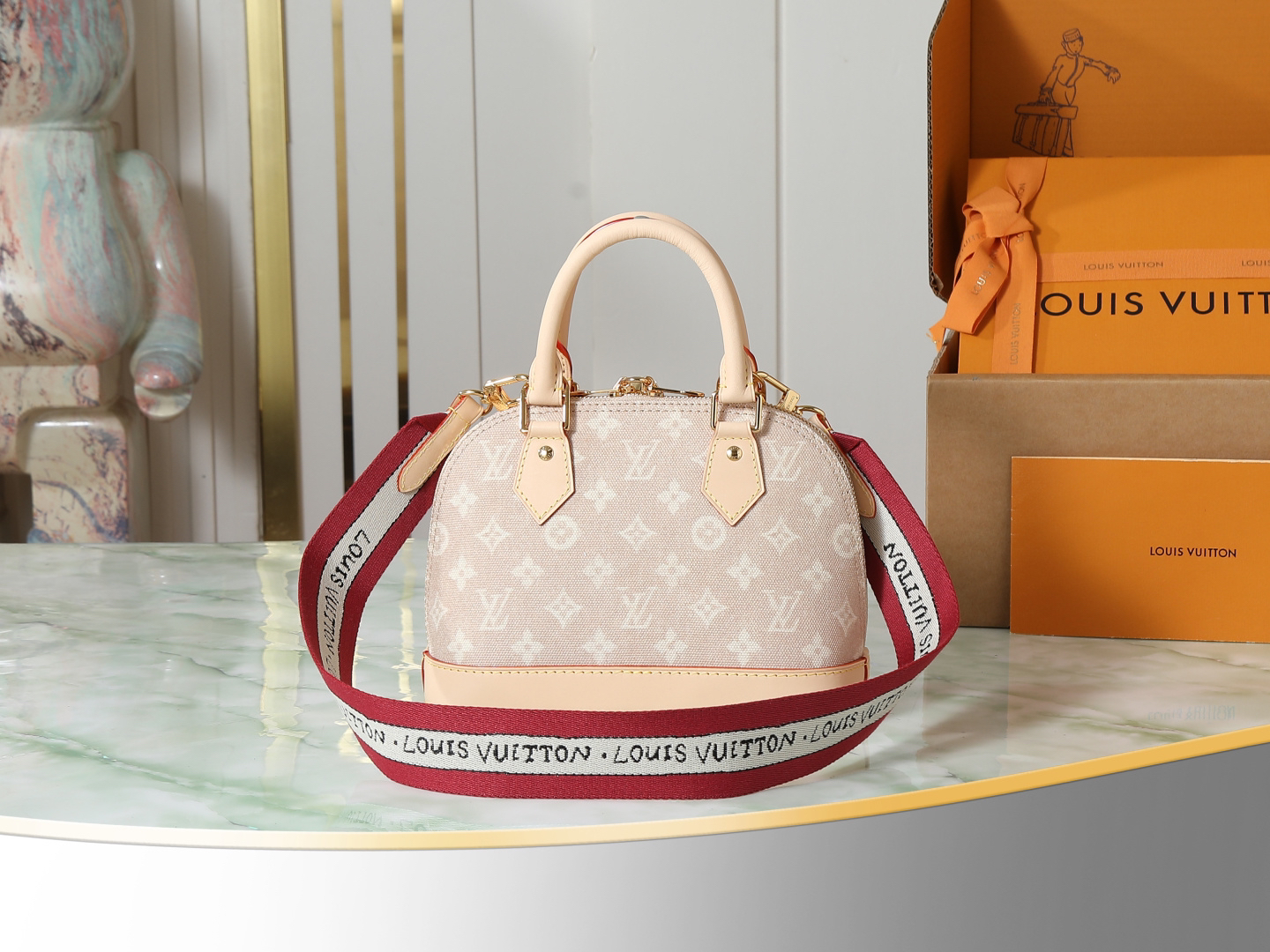 Louis Vuitton Alma BB Meowgram Canvas Crossbody Bag - Image 3