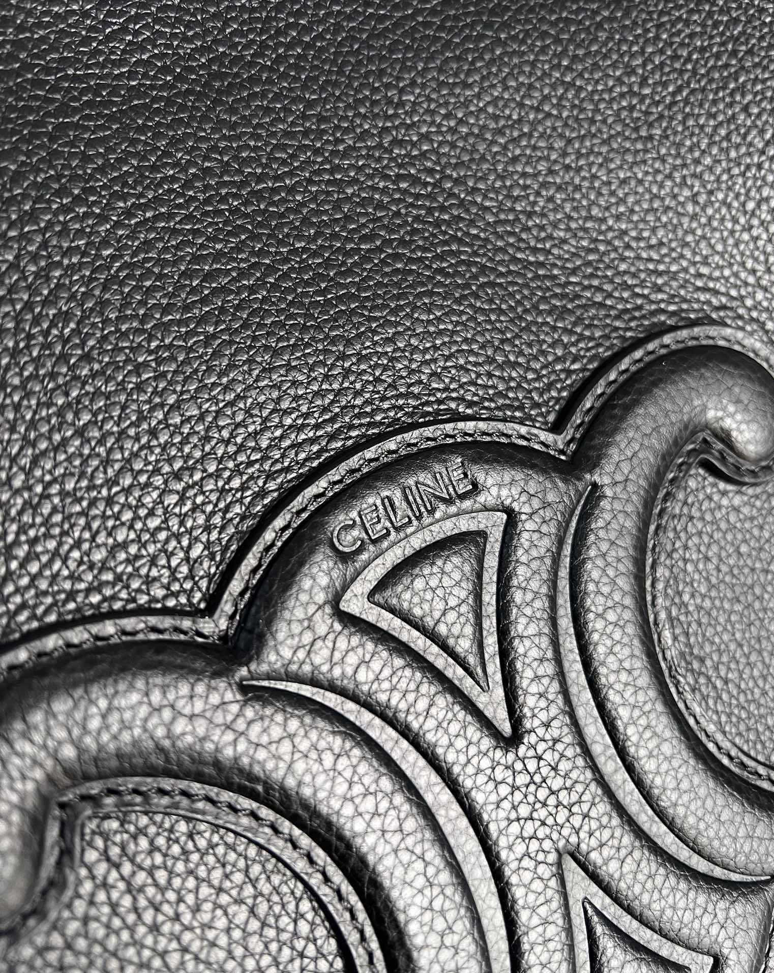 Celine CUIR Series CABAS ANAÏS Grain Calfskin Leather Tote Bag - Image 3