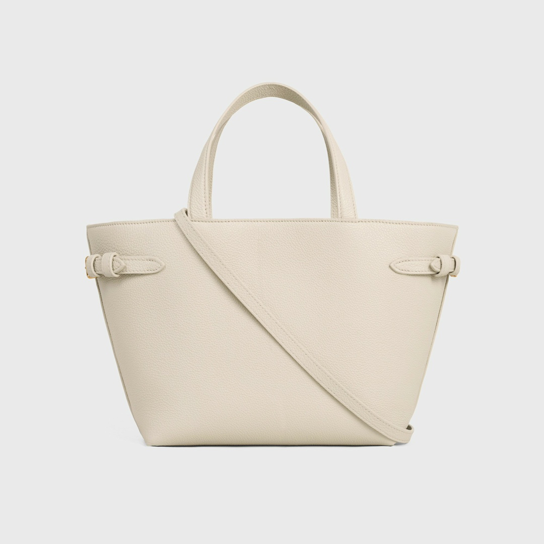 Cabas Anais Small Grained Calfskin Leather Tote Bag - Image 3