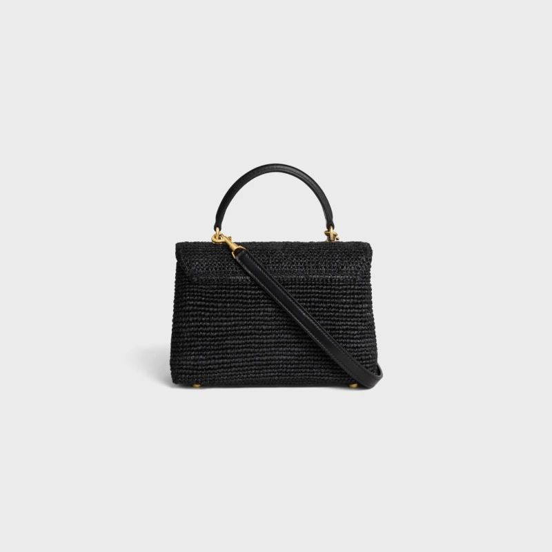 CELINE Teen Nino Woven Black Handbag - Image 3
