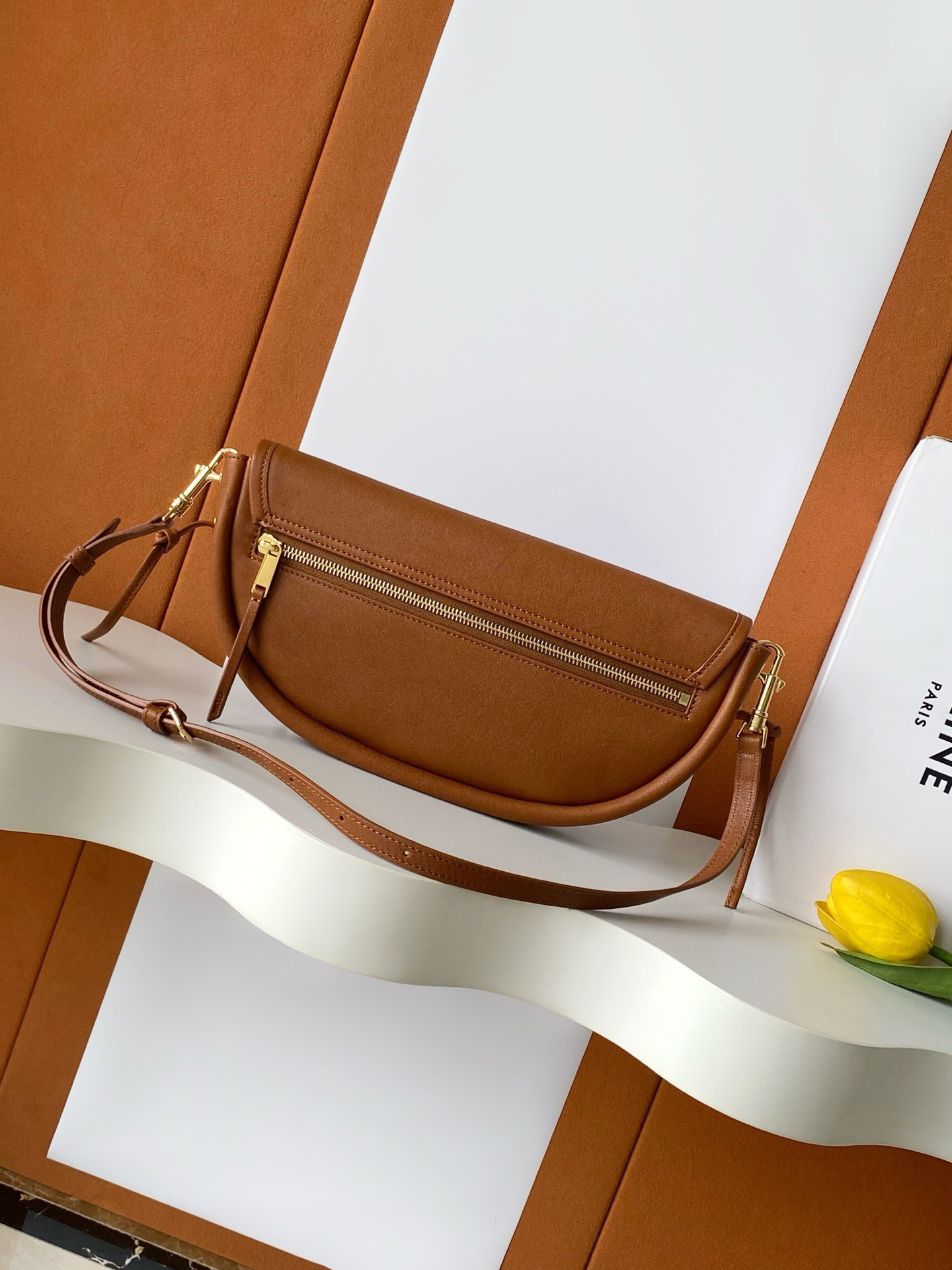 CE HALFMOON Small Lambskin Crossbody Bag - Image 3