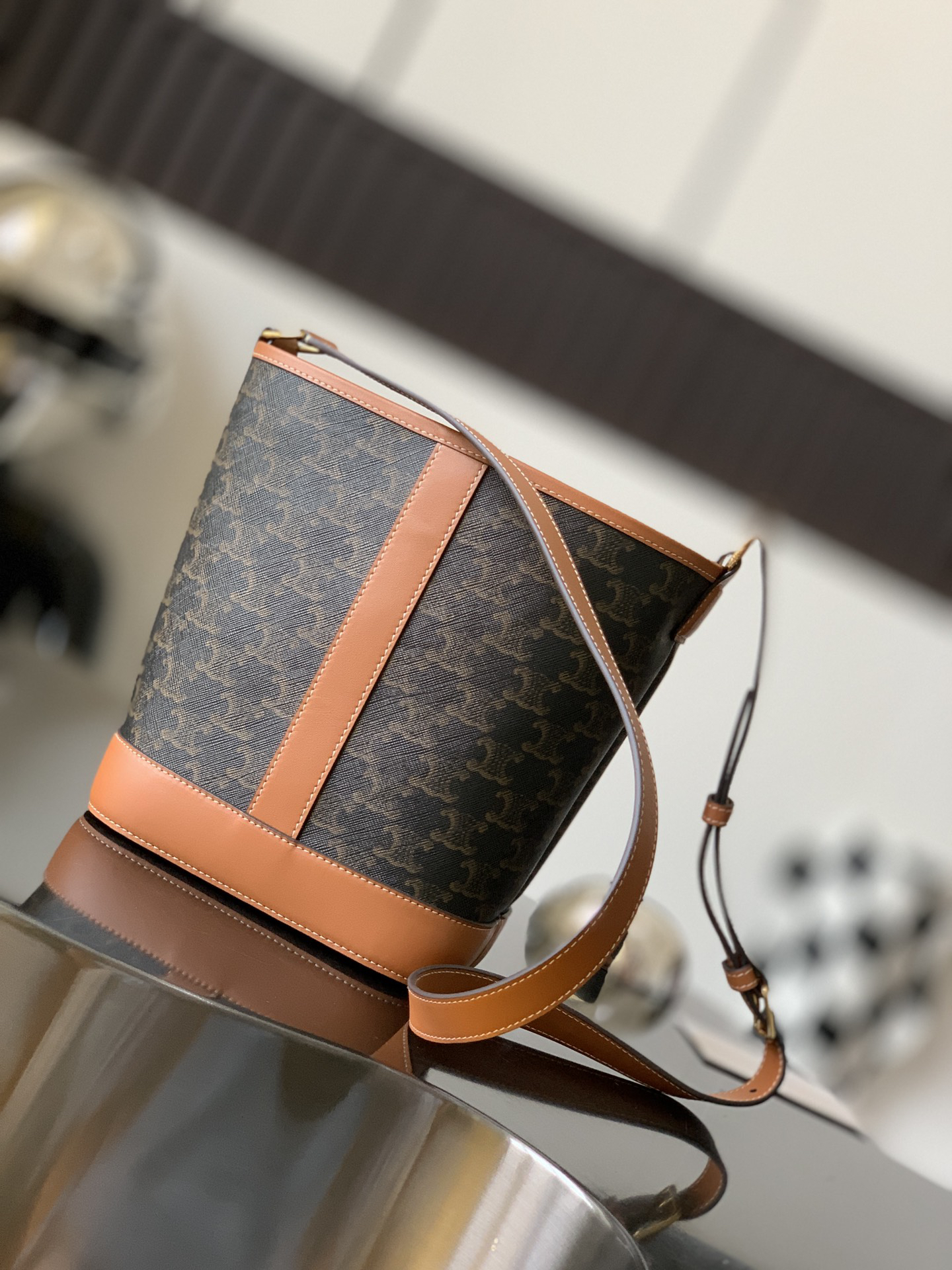 Celine Monogram Small Bucket Crossbody Bag - Image 3