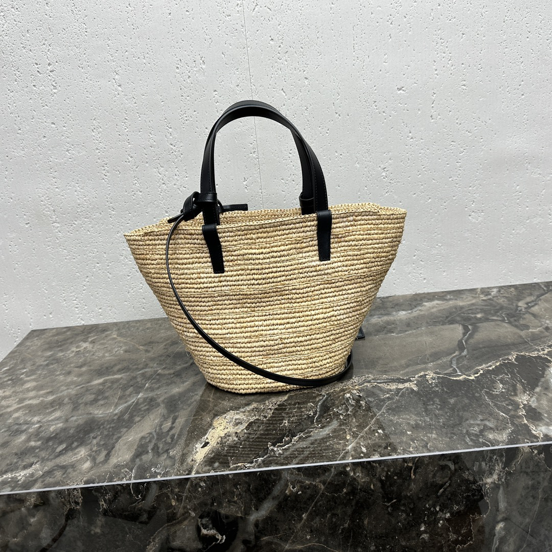 TEEN Soft Classic Woven Tote Bag with Leather Trim - Image 3