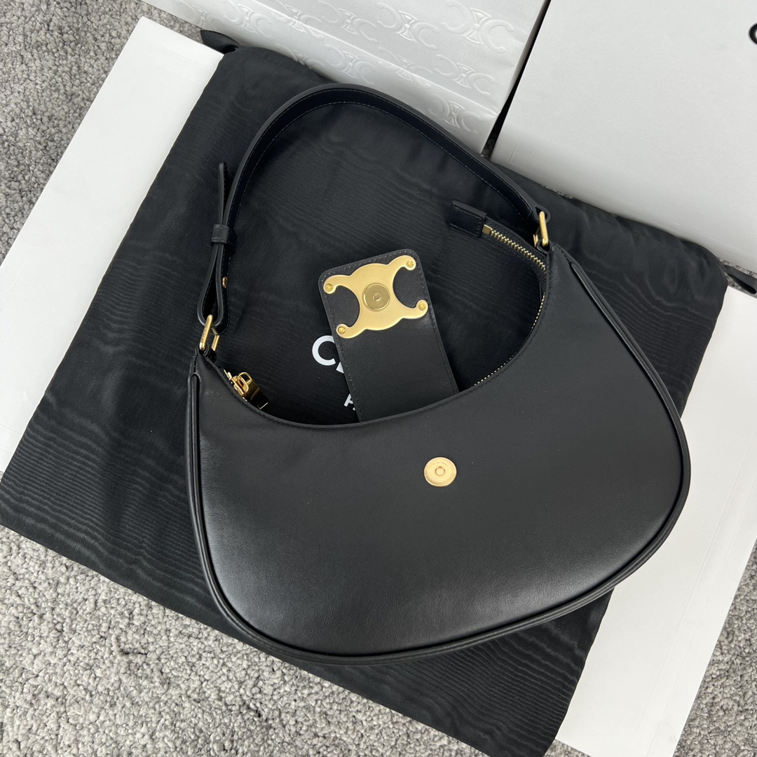 AVA TRIOME Smooth Leather Shoulder Bag - Image 3
