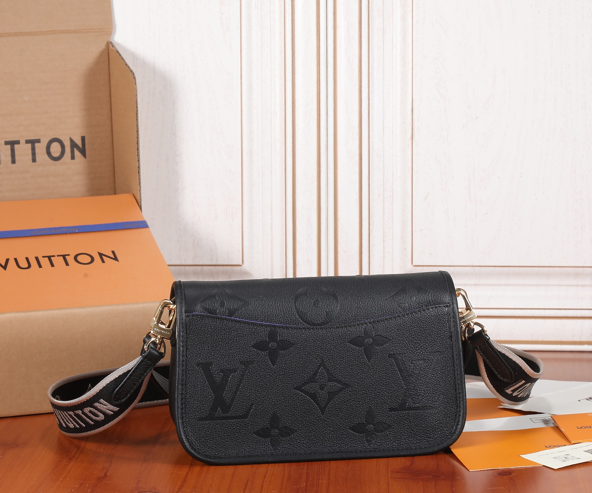 Diane Monogram Empreinte Leather Shoulder Bag - Image 3
