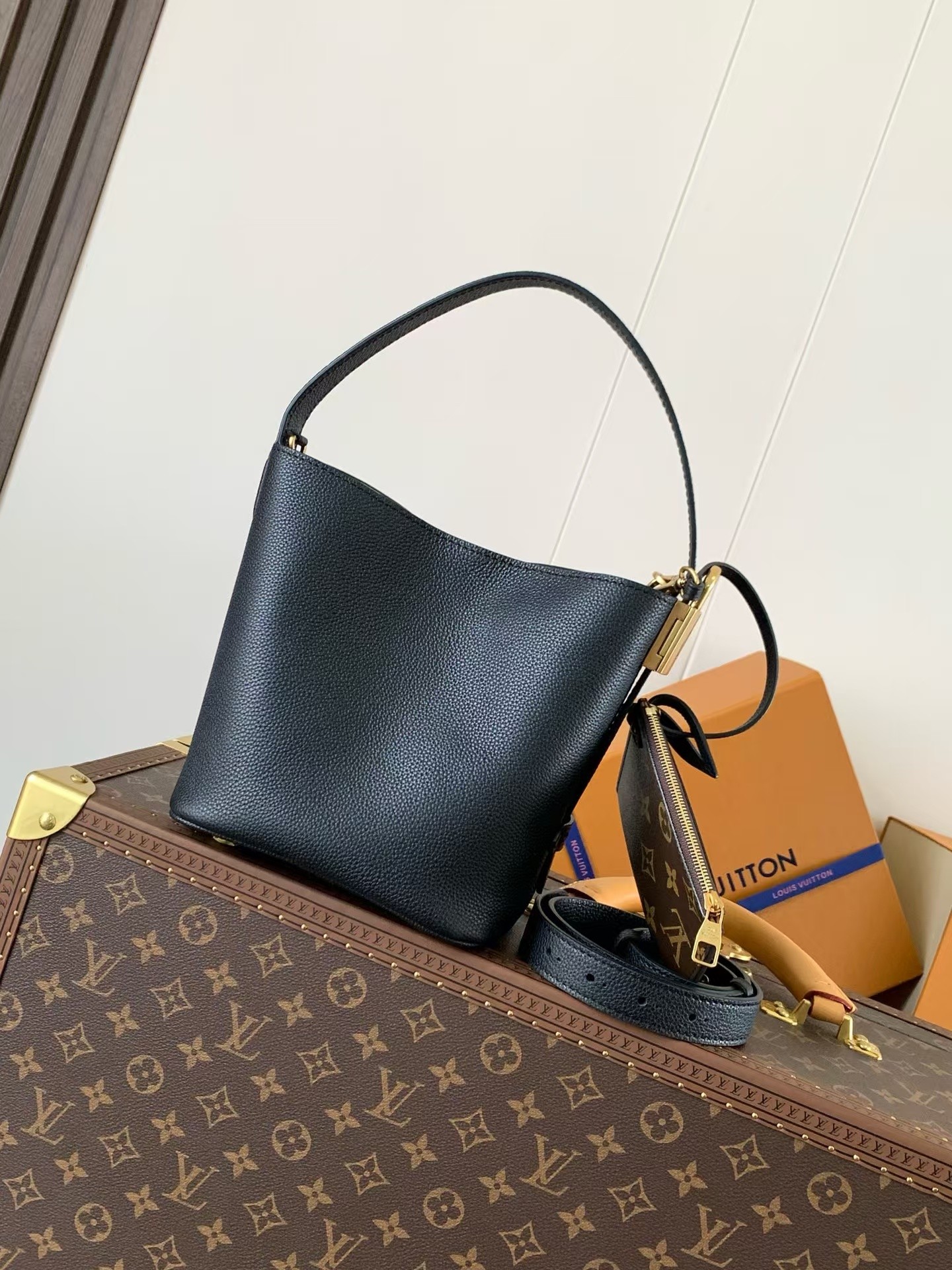 Louis Vuitton All In BB Handbag in Textured Cowhide Leather - Image 3
