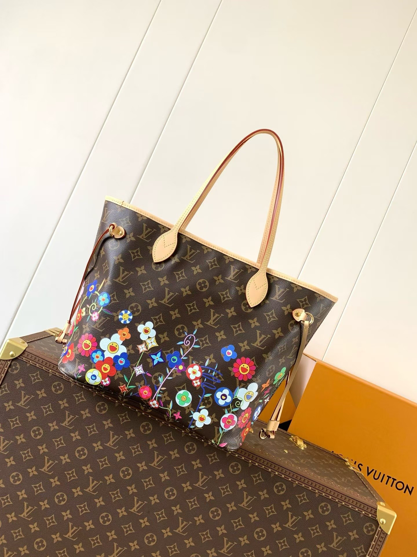 Louis Vuitton x Takashi Murakami Neverfull MM Tote Bag - Image 3
