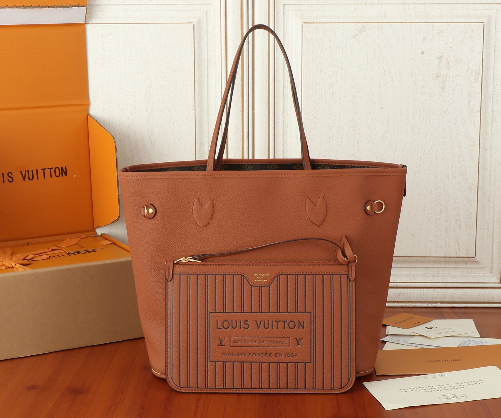 Louis Vuitton Neverfull Inside Out MM Reversible Tote Bag - Image 3