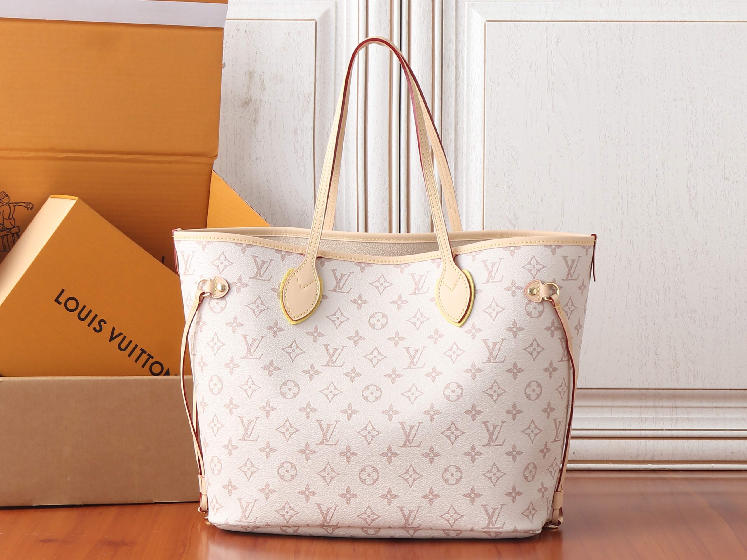 Louis Vuitton LV Crafty Monogram Dune Neverfull MM Tote Bag - Image 3
