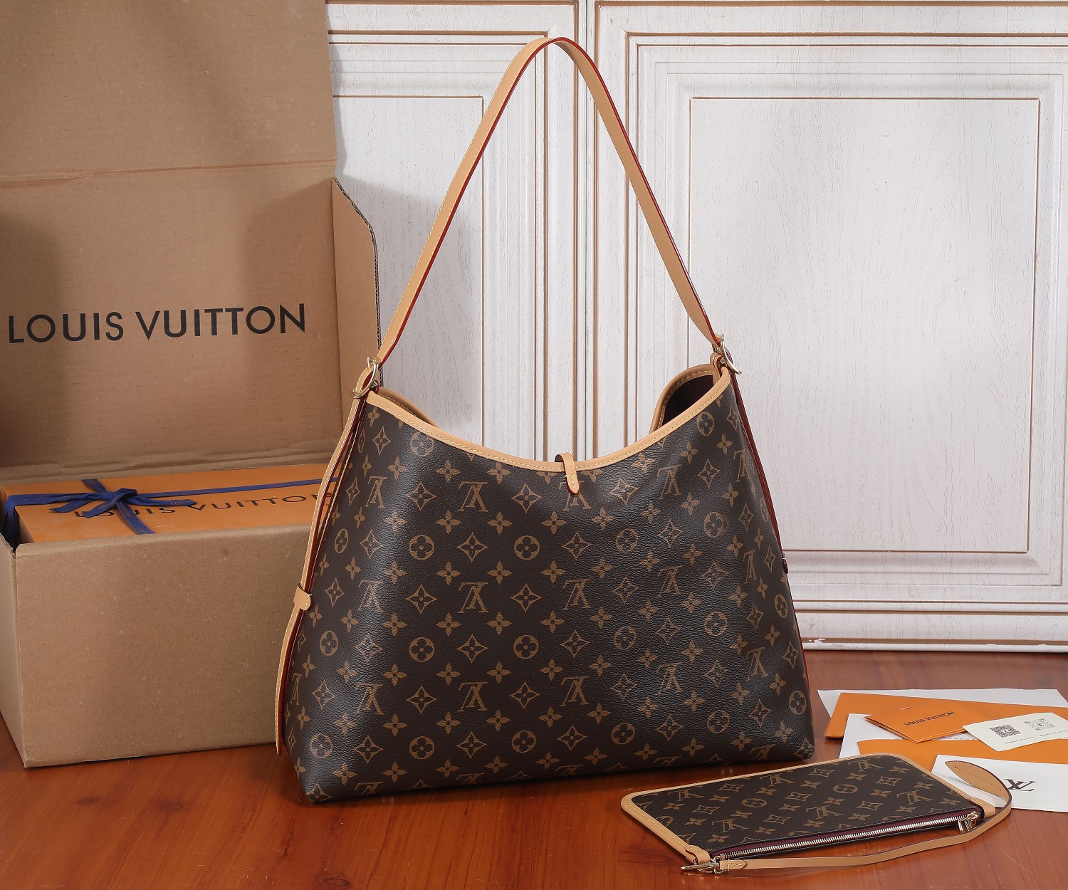 Louis Vuitton CarryAll MM Monogram Canvas Tote Bag M46197 - Image 3