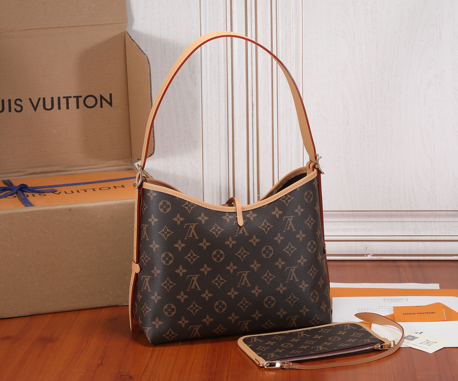 Louis Vuitton CarryAll PM Monogram Canvas Handbag - Image 3