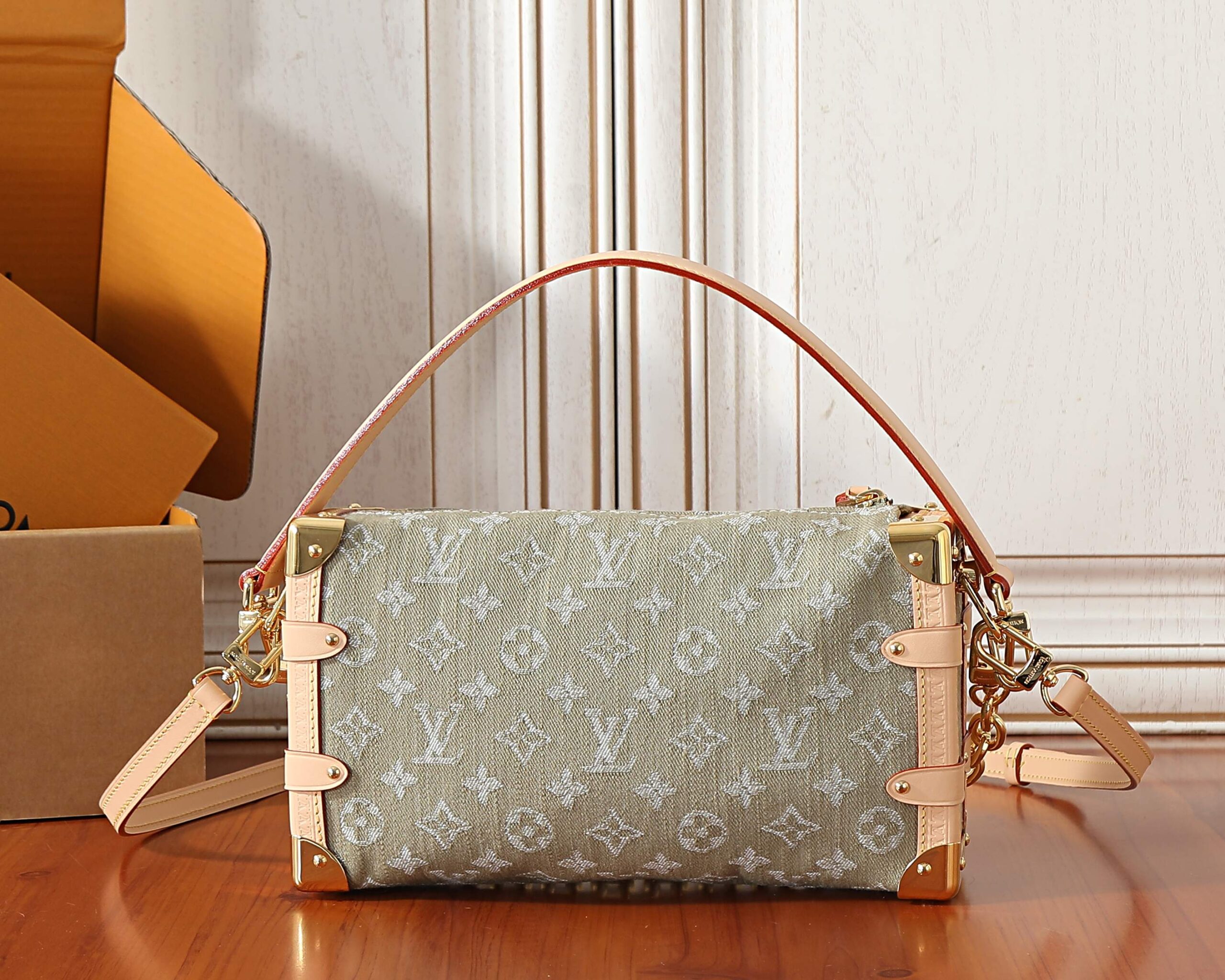 Louis Vuitton Side Trunk East-West Handbag - Denim Rendez-Vous Collection - Image 3