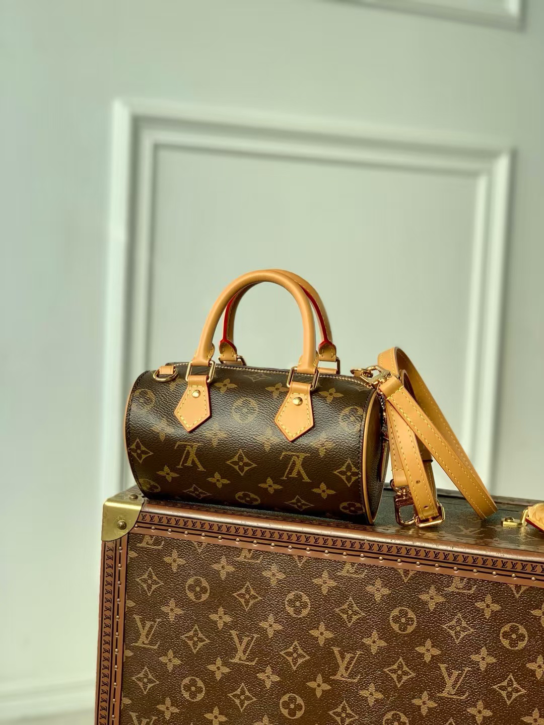 Louis Vuitton Nano Speedy Handbag in Monogram Empreinte - Image 3