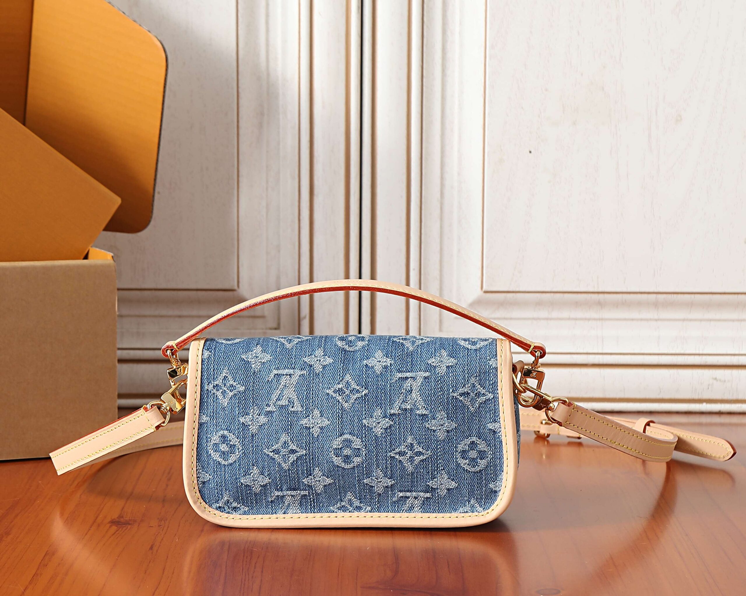 Louis Vuitton Nano Diane Denim Crossbody Bag - Image 3