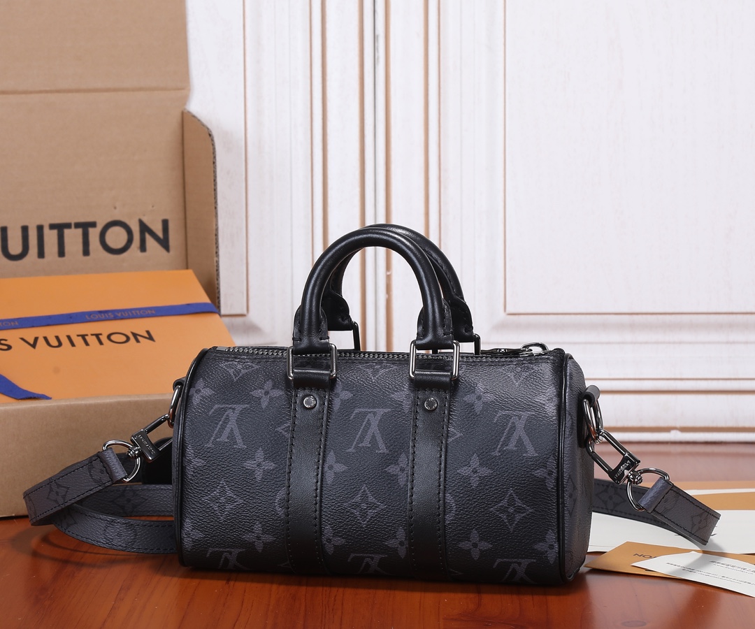 Louis Vuitton Keepall Monogram Eclipse Reverse Travel Bag M45947 - Image 3