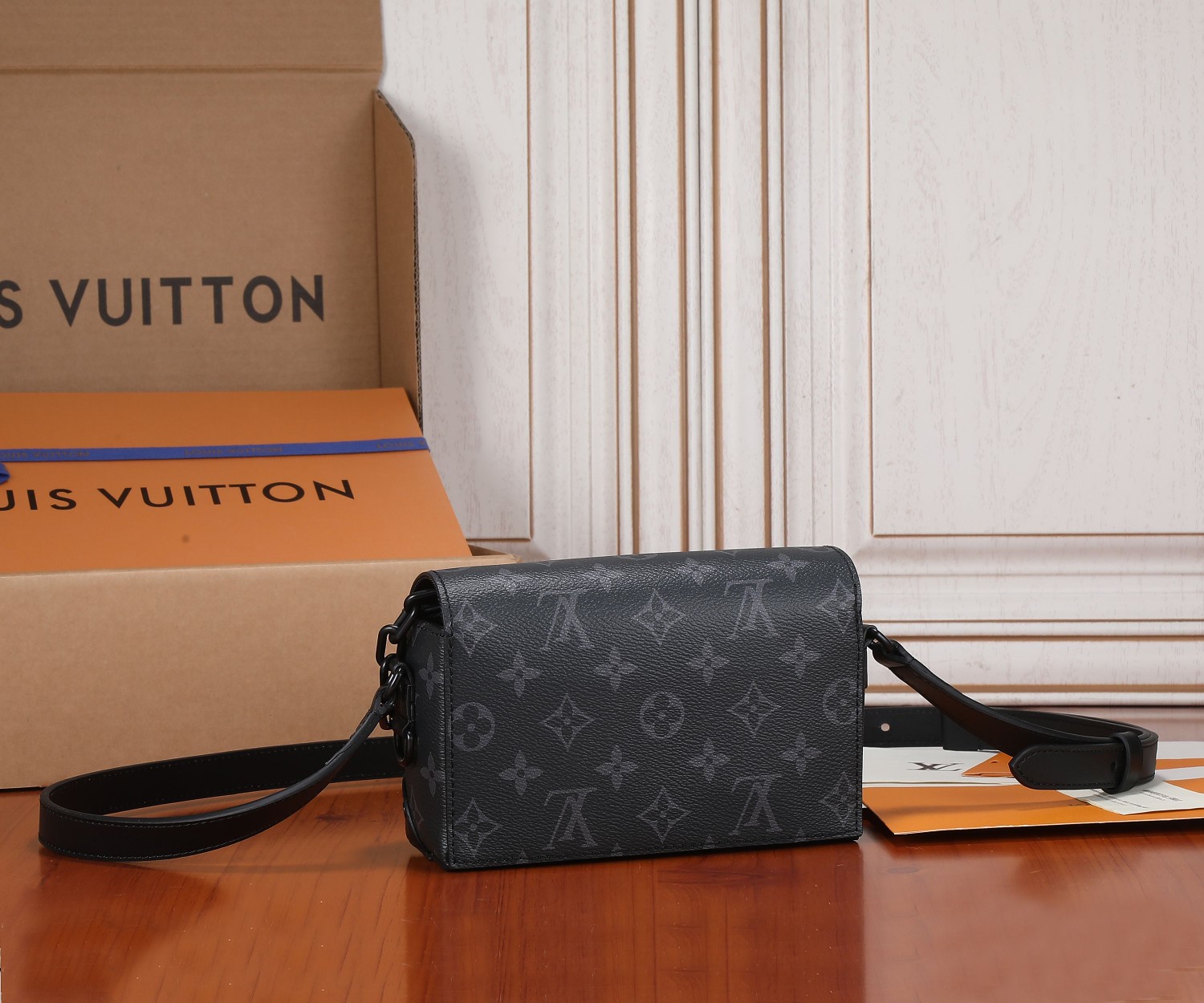 Louis Vuitton Steamer Mini Handbag in Monogram Eclipse Canvas - Image 3